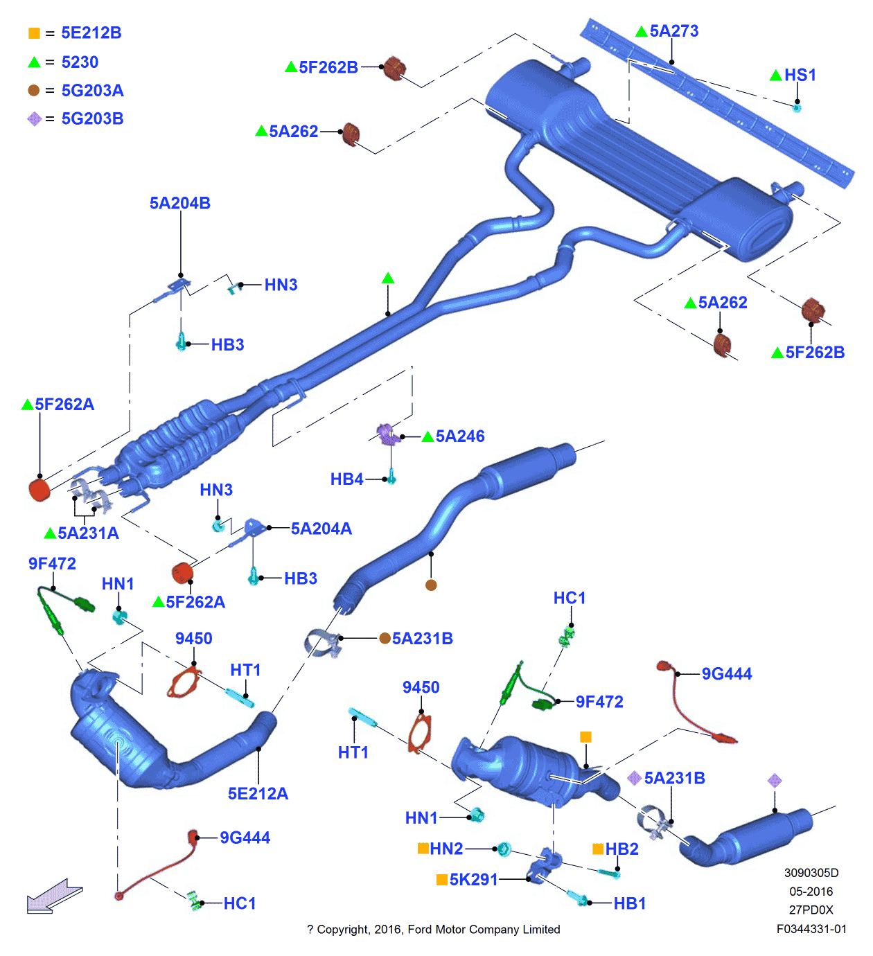 Ford -W703715-S450B Bolt And Washer Assembly - Hexagon Head