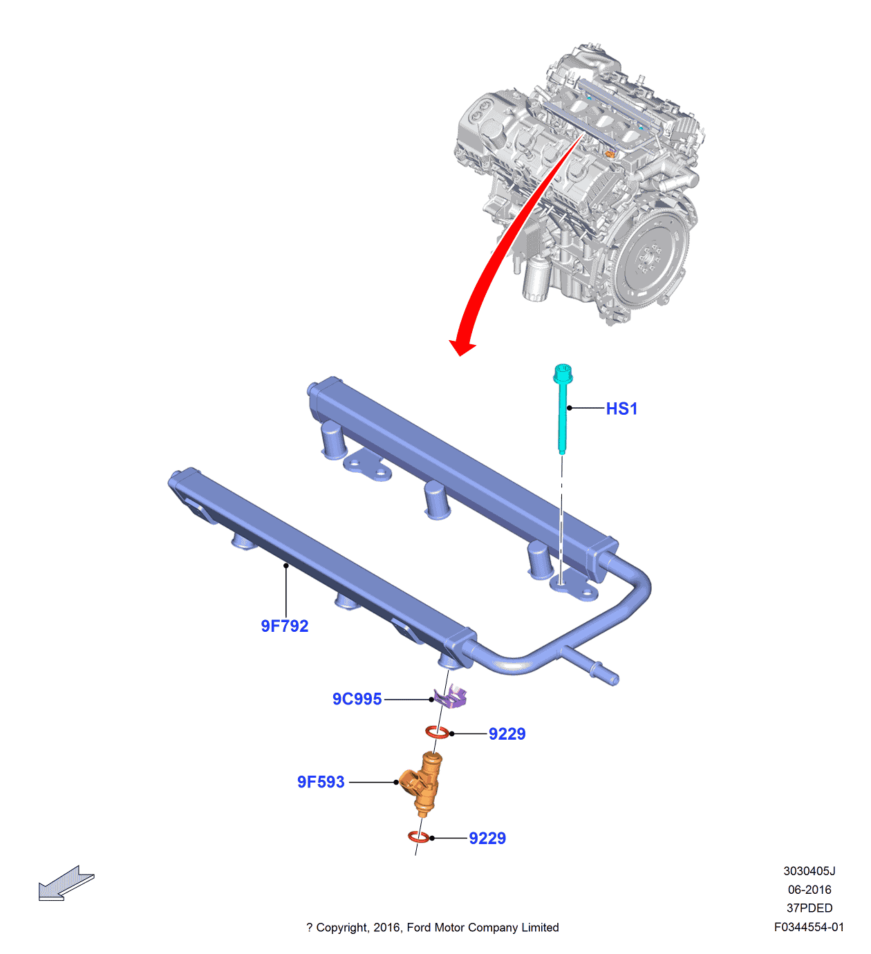 Ford -W718535-S450 Bolt