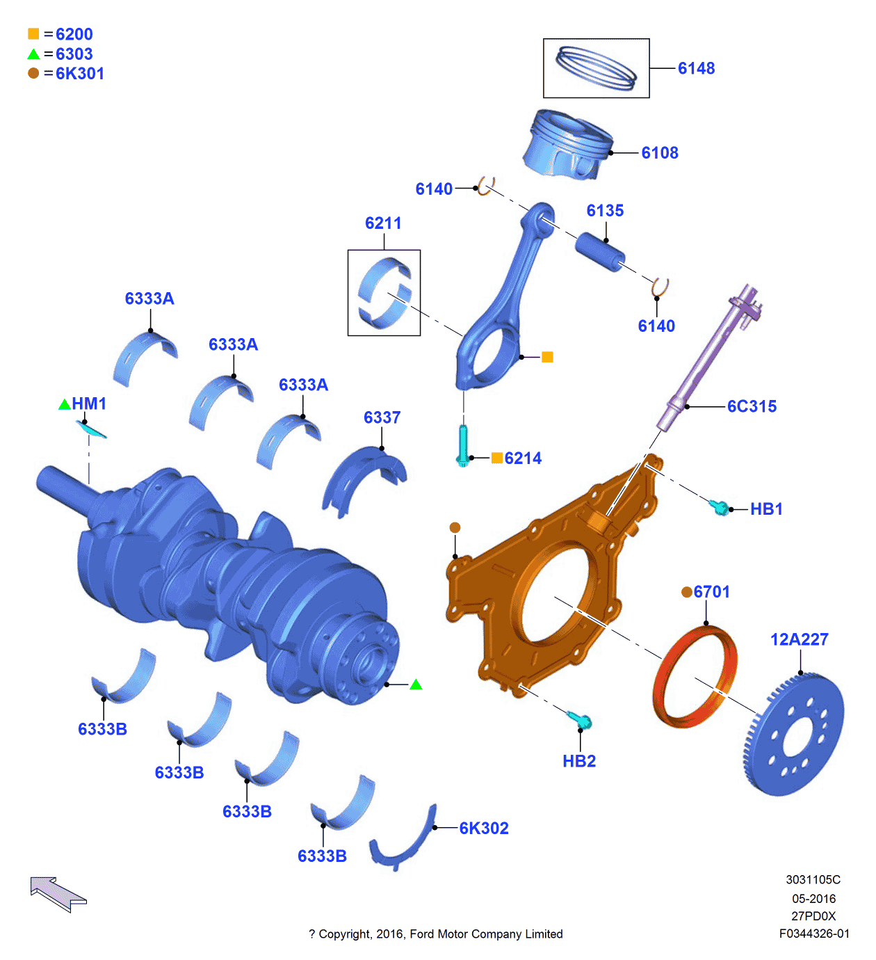 Ford FT4Z-6335-A Retainer - Crankshaft Oil Seal