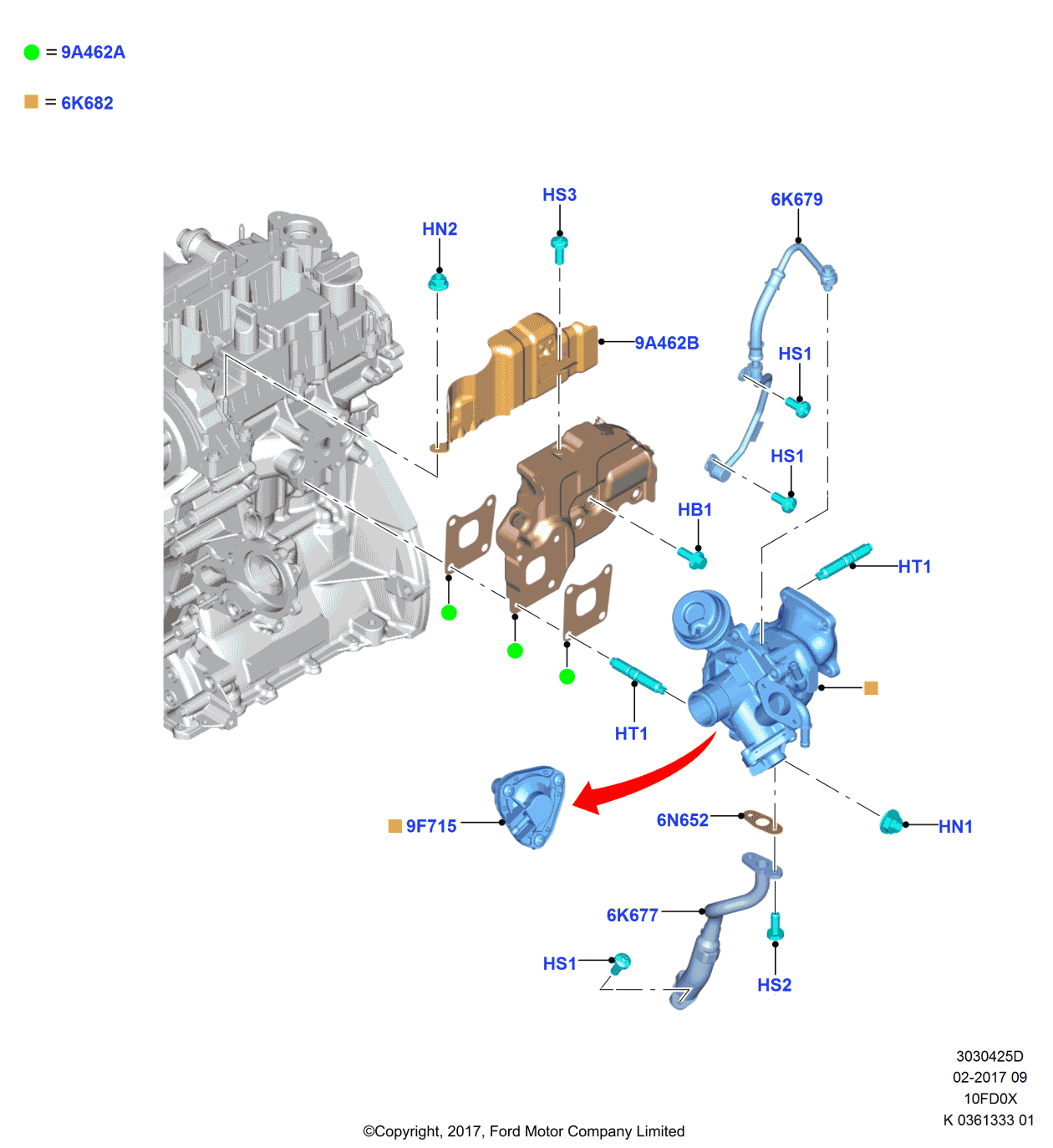 Ford CM5Z-9F715-A Valve Assembly - Throttle Air By-Pass
