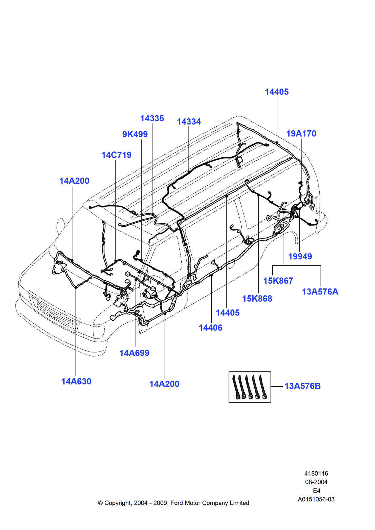 Ford 8C2Z-14406-BA Wire Assembly - Fuel Sender