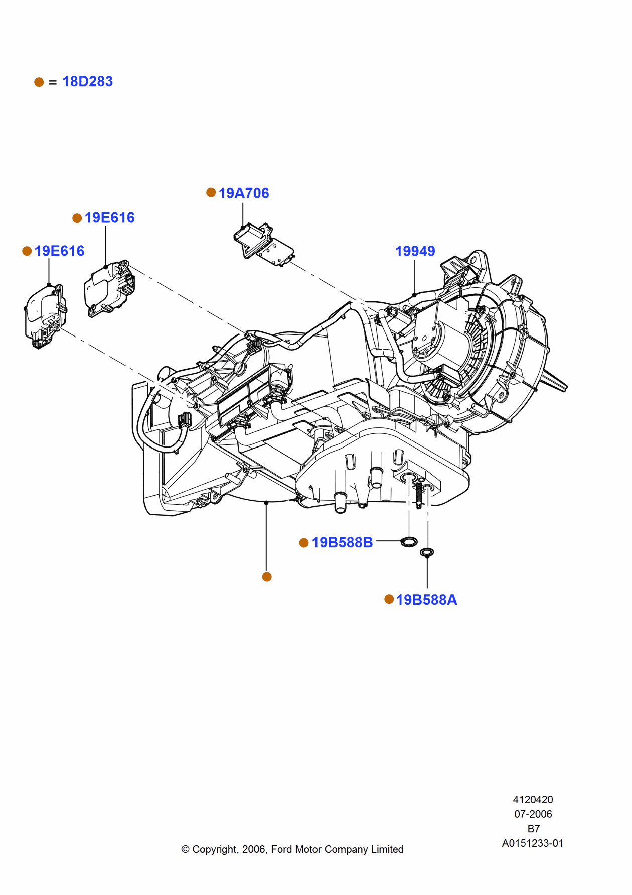 Ford 7L1Z-19B588-B Seal