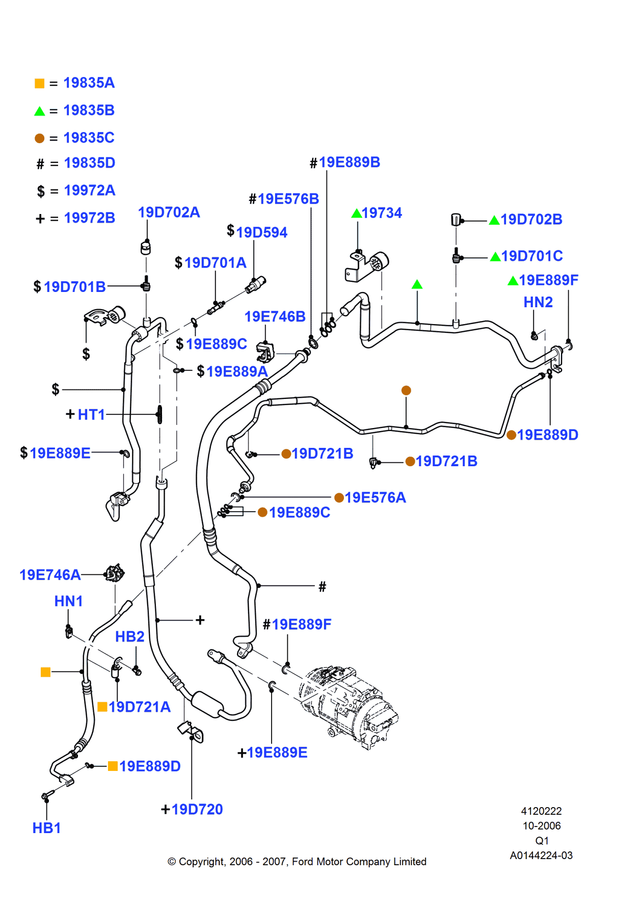 Ford 7T4Z-19D721-A Bracket
