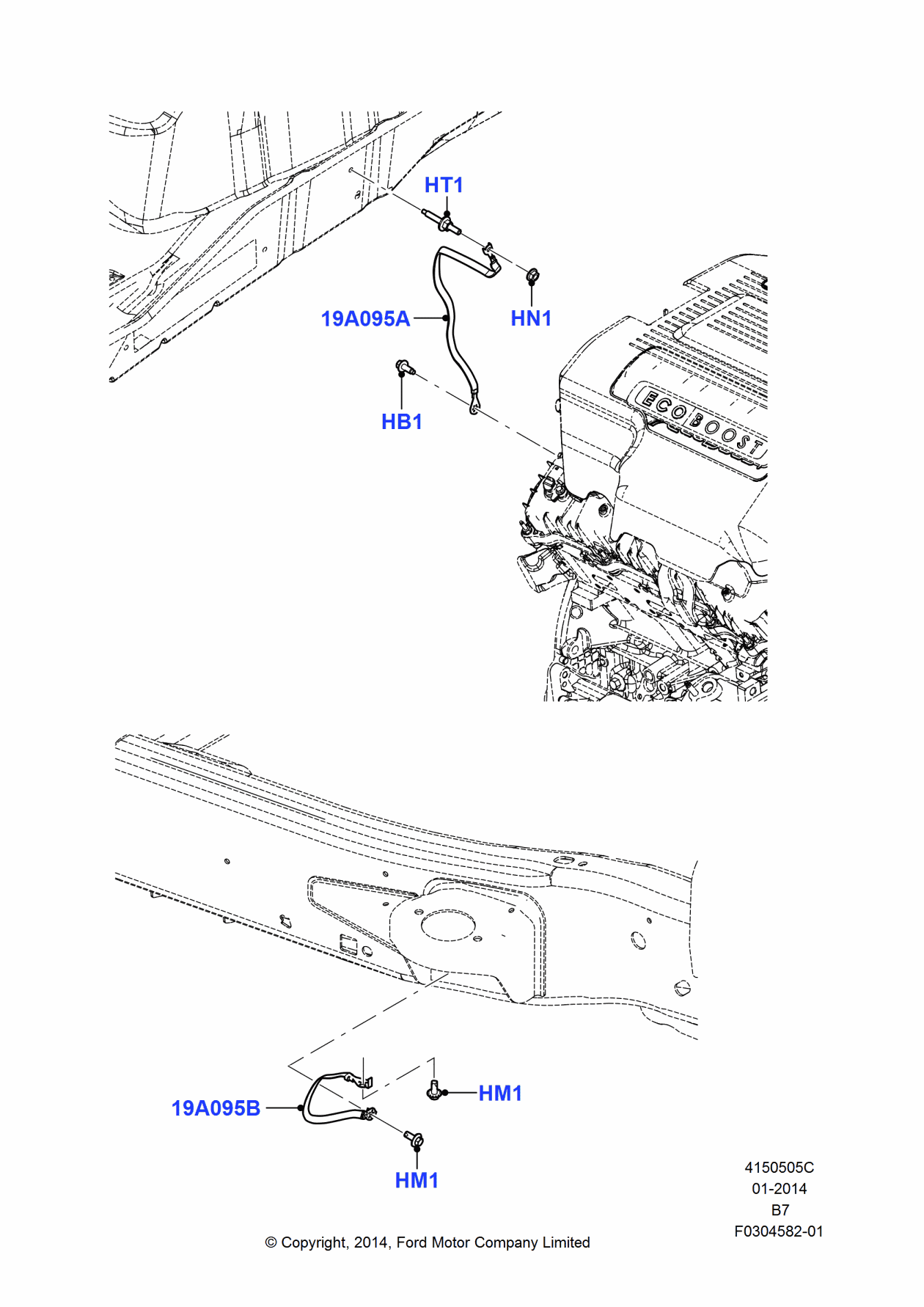 Ford -W705622-S437 Bolt And Washer Assembly - Hexagon Head