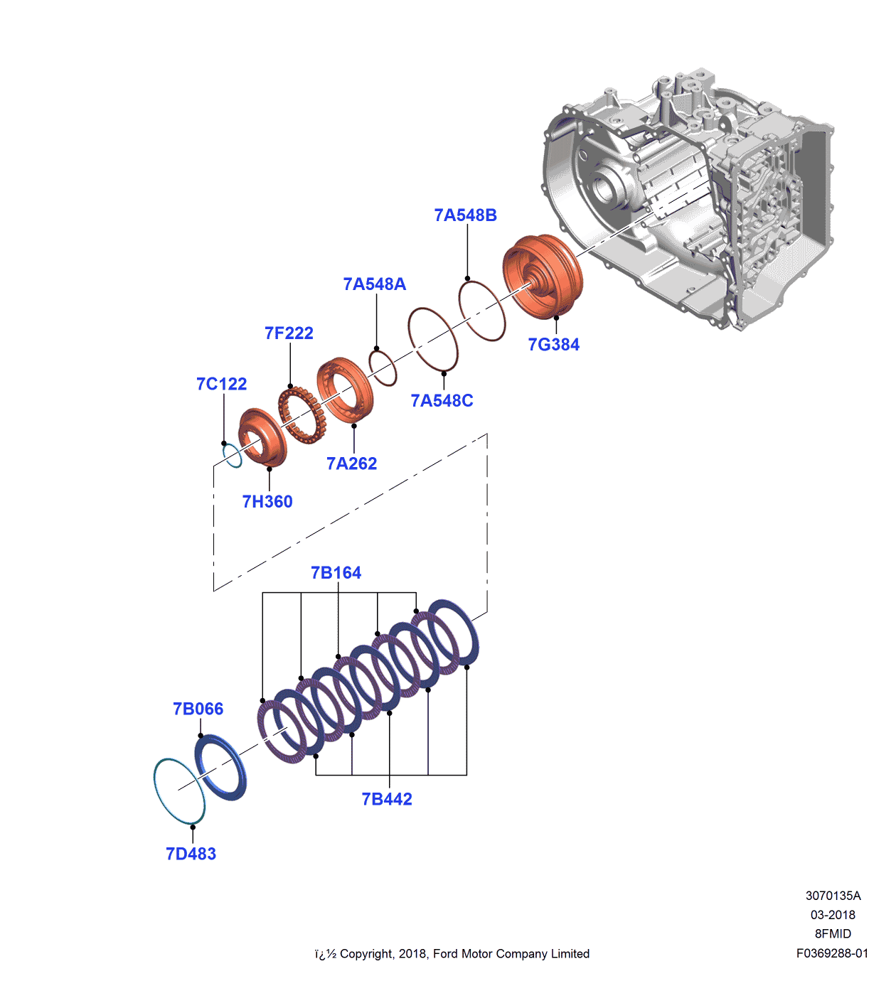 Ford JM5Z-7J007-A Seal