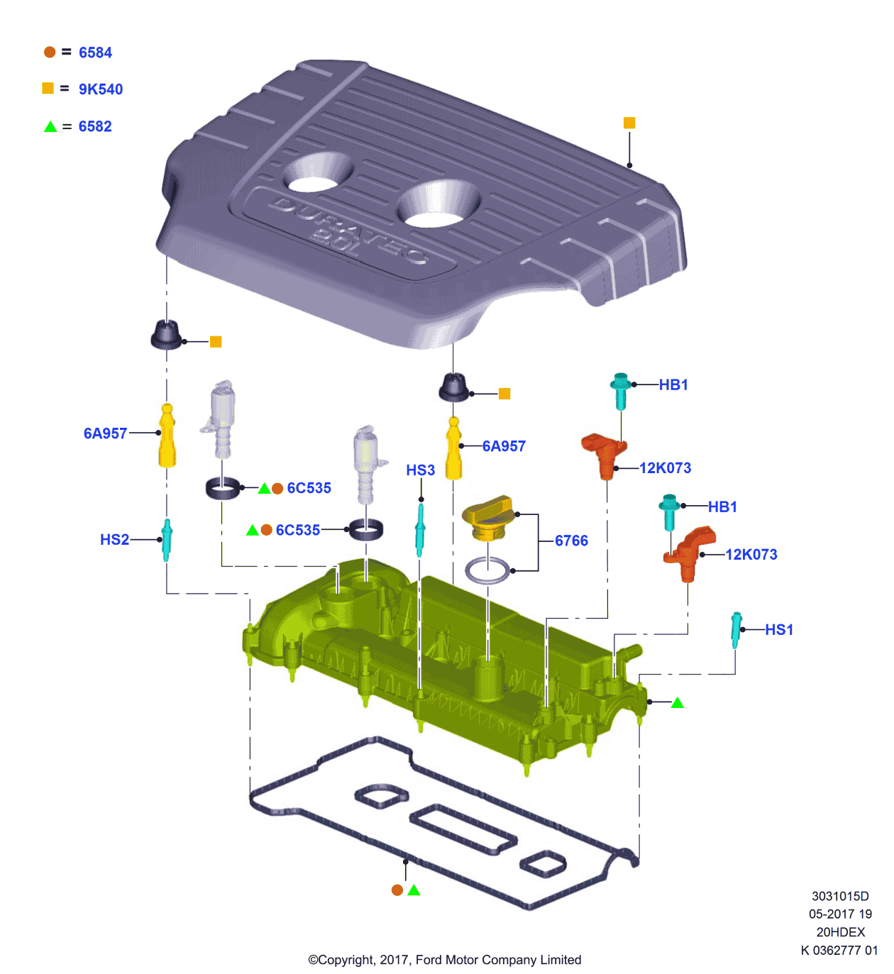 Ford CP9Z-00812-A Bolt