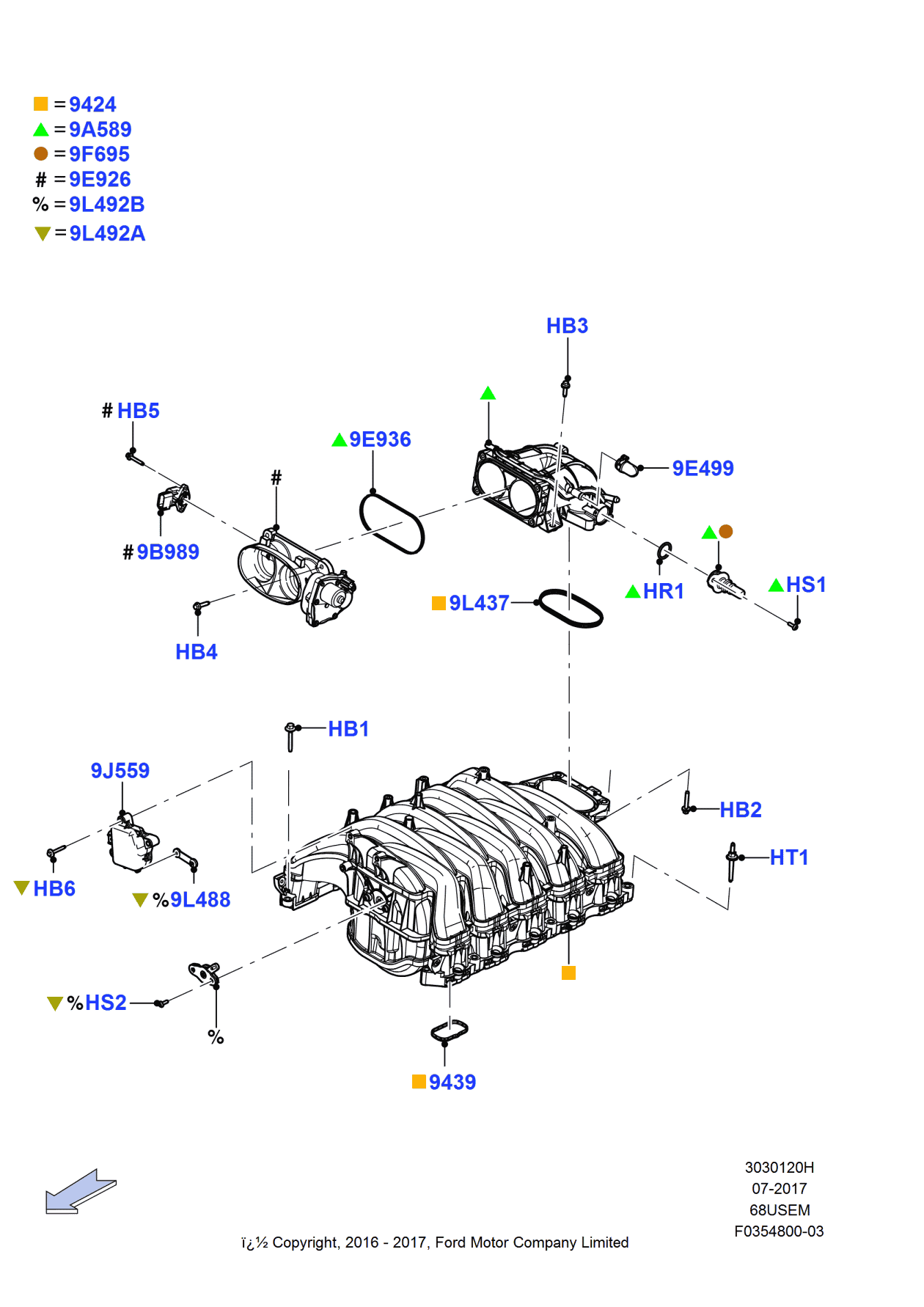 Ford CC3Z-9F695-A Tube Assembly