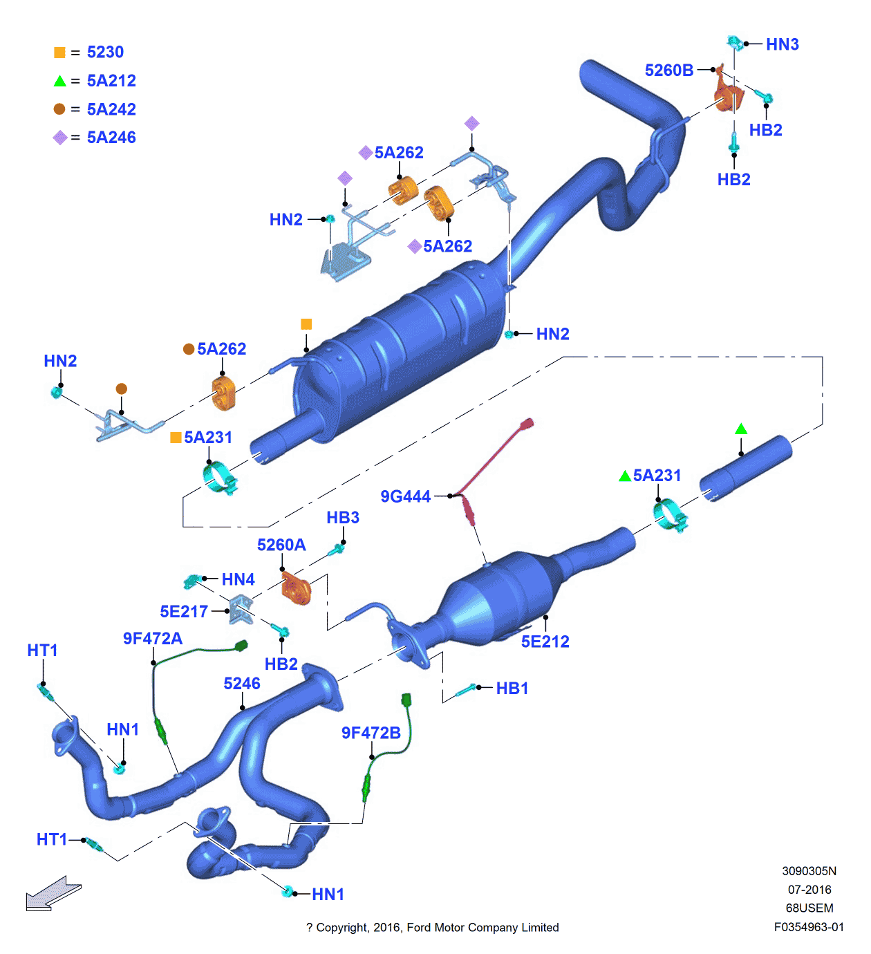 Ford HC3Z-5260-D Bracket - Support