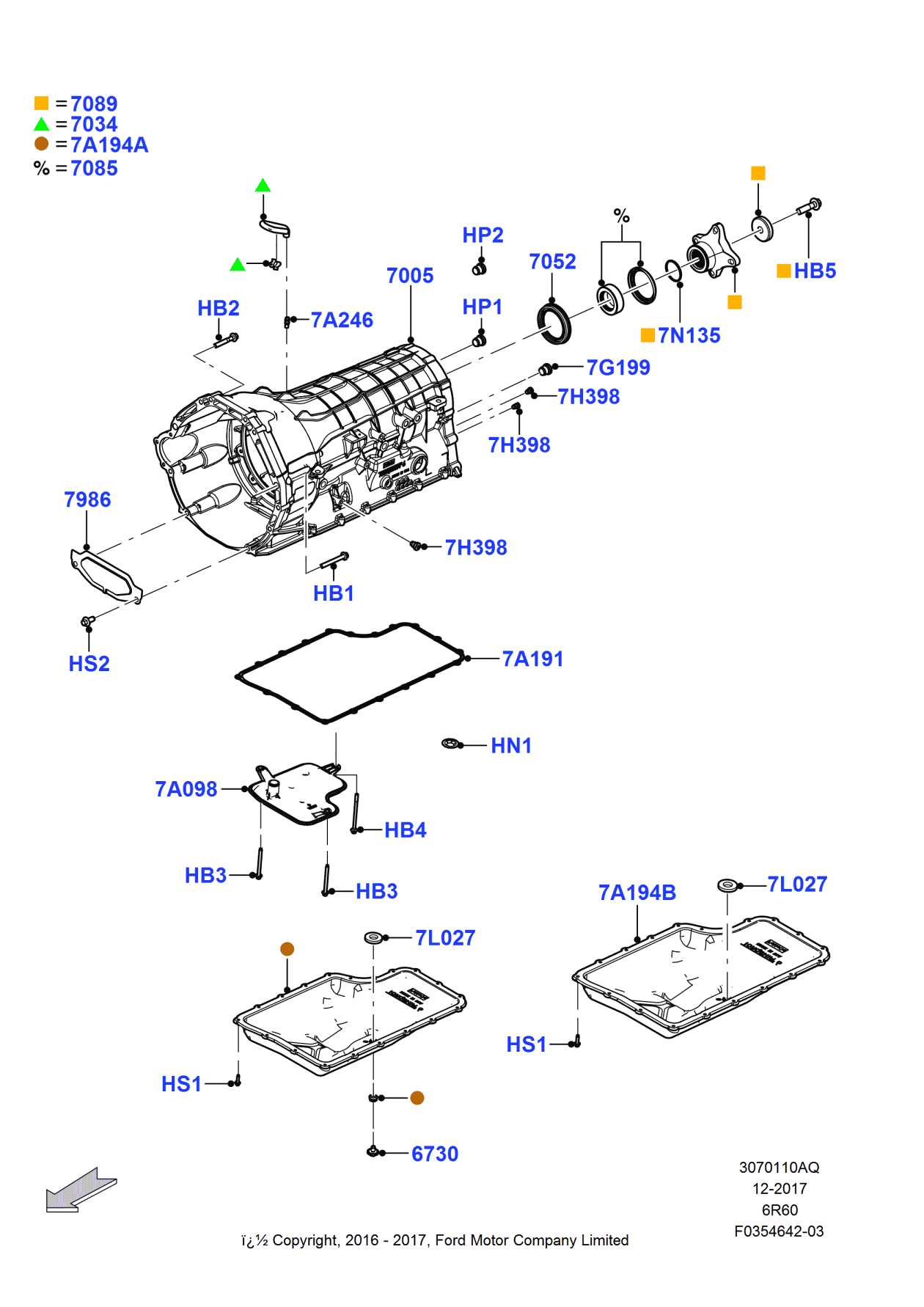 Ford HC3Z-7N135-A Shim