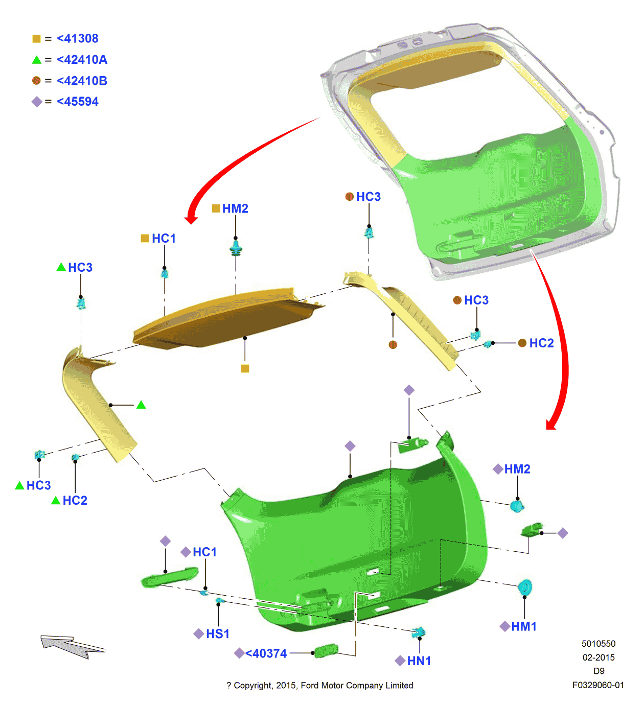 Ford FA1Z-5842411-AH Moulding, Driver Side