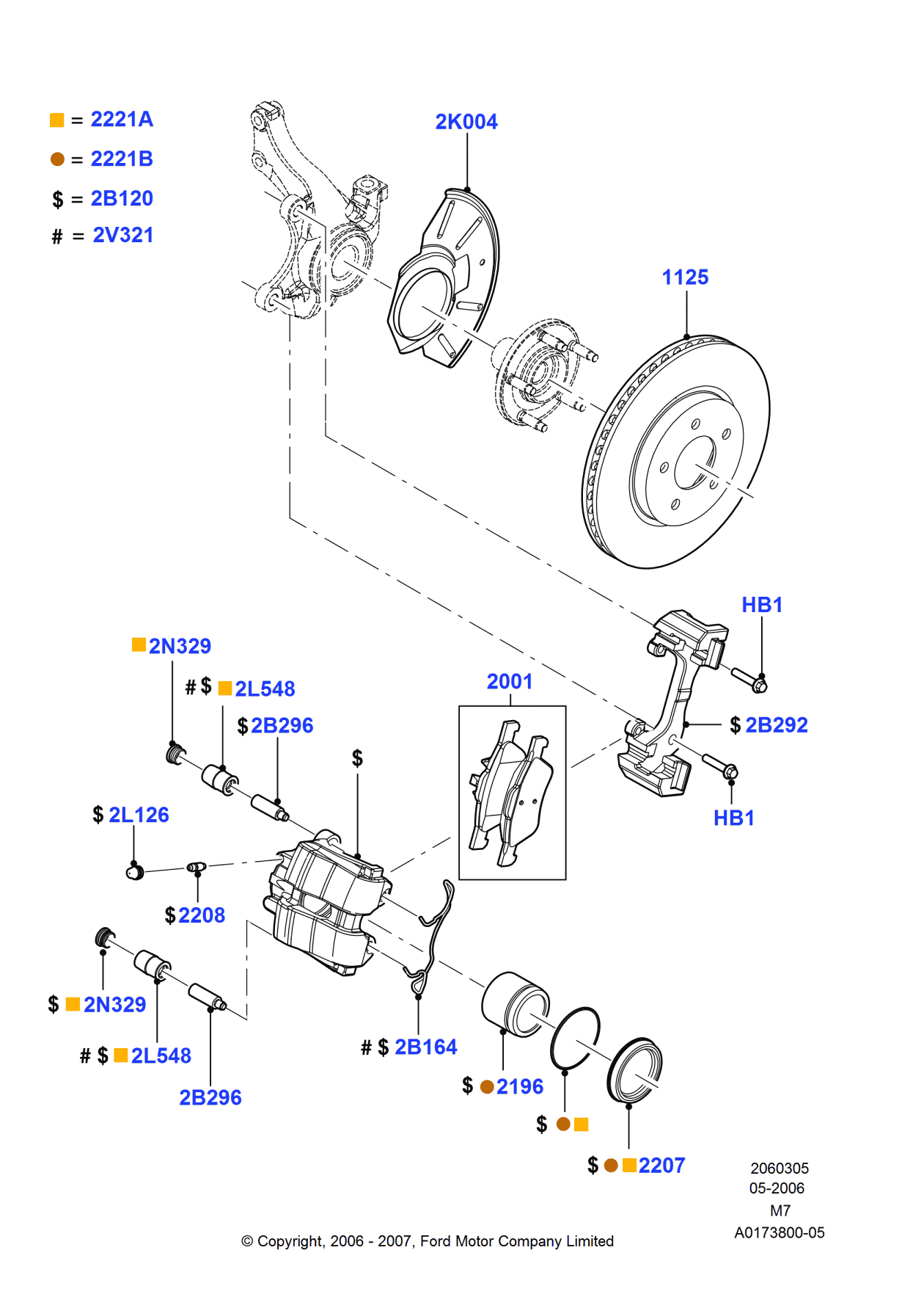 Ford YL8Z-2B164-AA Clip