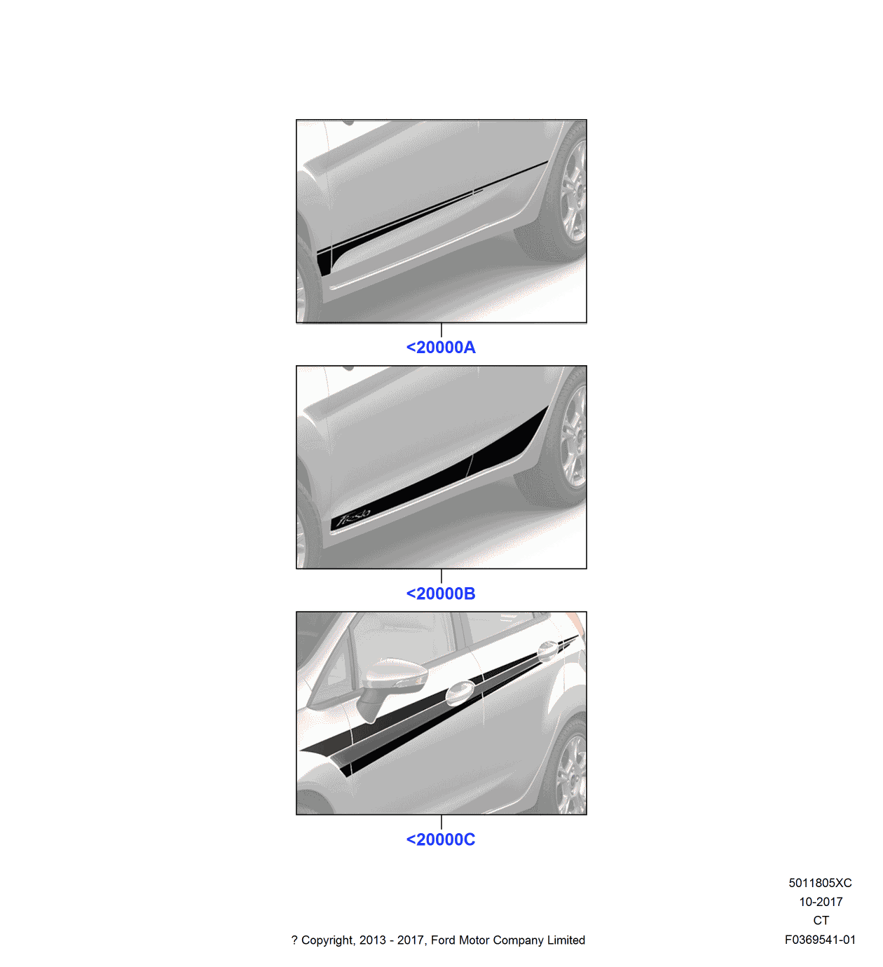 Ford VGA6Z-6320000-E Kit - Decal