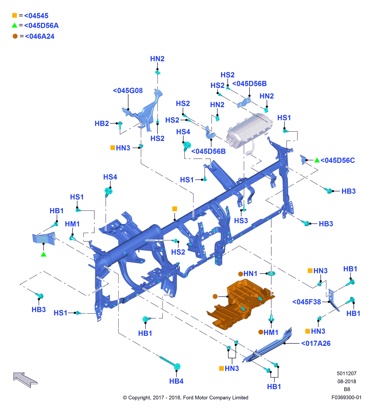Ford -W707382-S437 Screw
