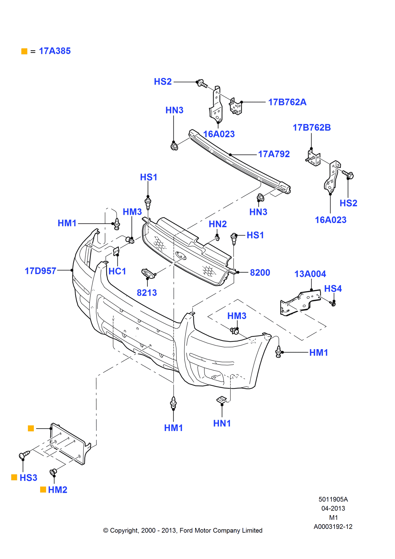 Ford YL8Z-17D957-EABCP Cover