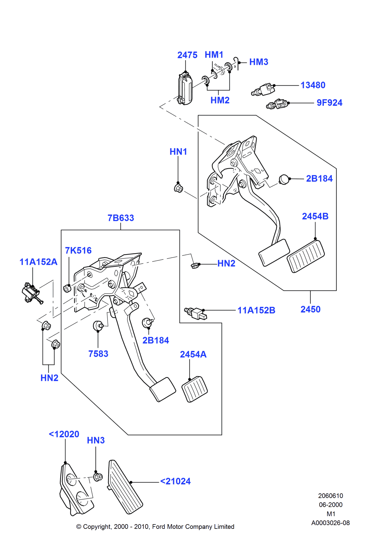Ford YL8Z-7812020-BA Footrest Assembly