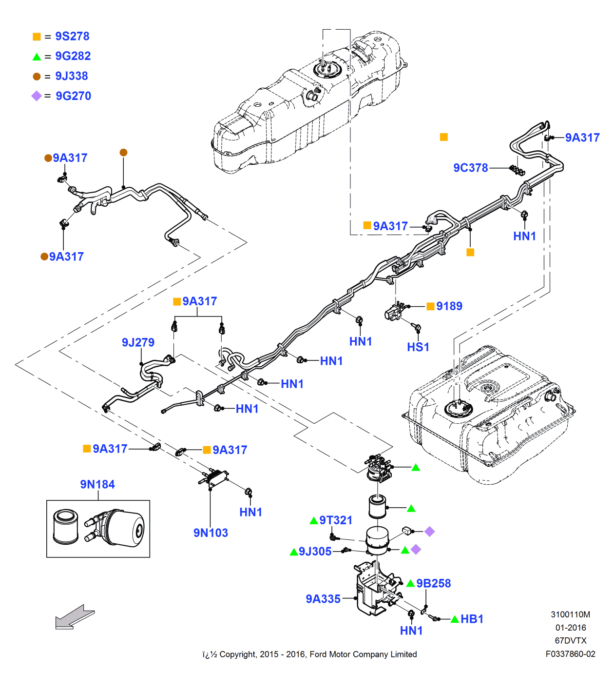 Ford GC3Z-9S278-Q Tube Assembly - Fuel