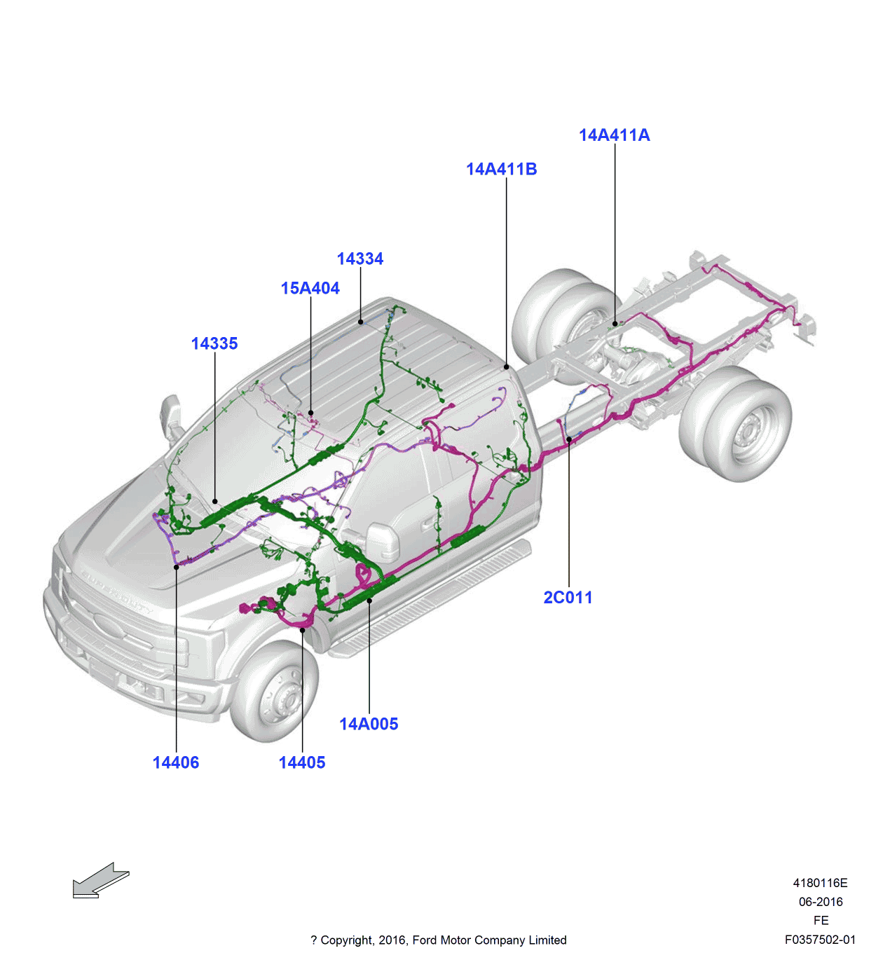 Ford HC3Z-15A404-D Wire Assembly