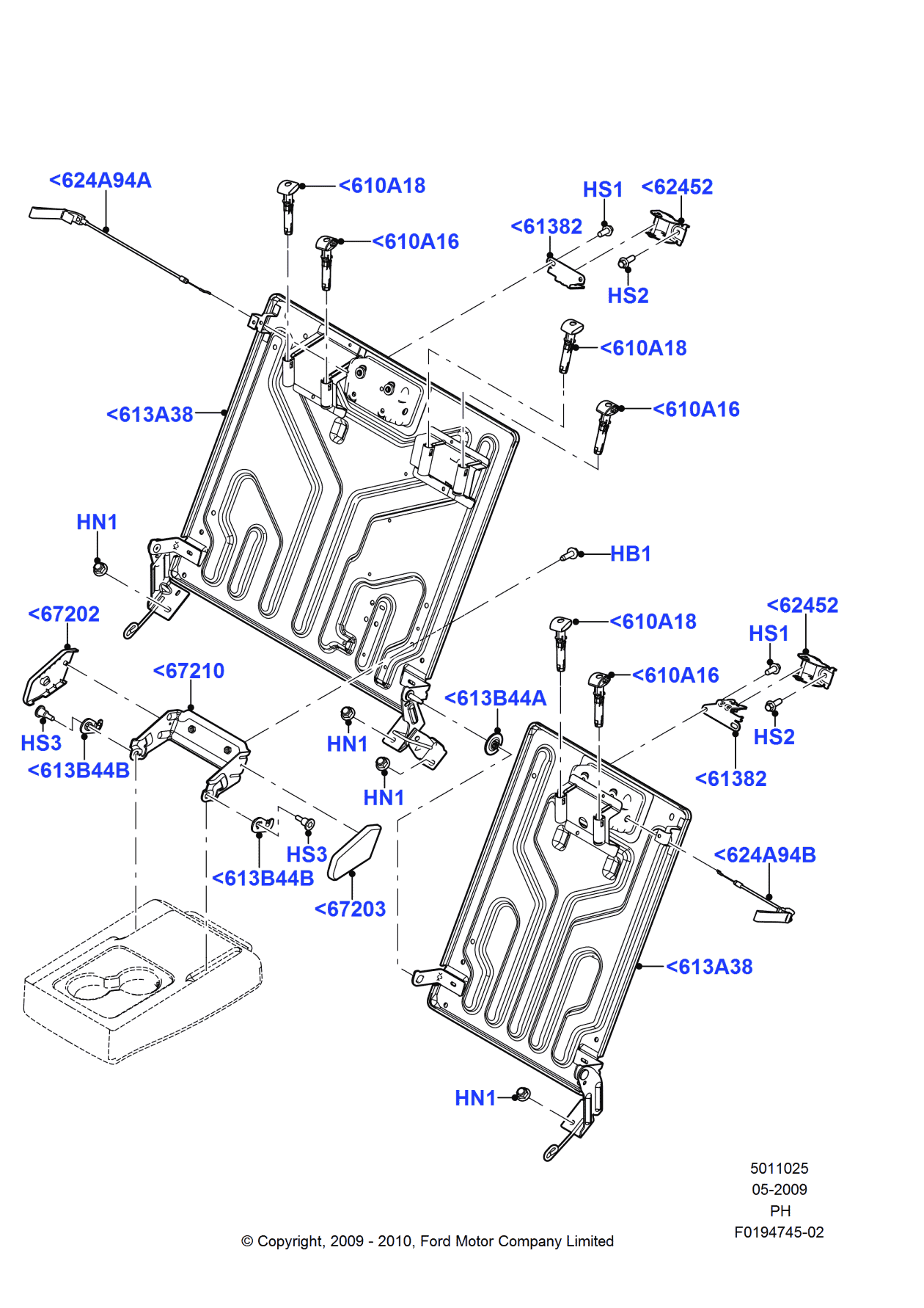 Ford -N605892-S424 Nut