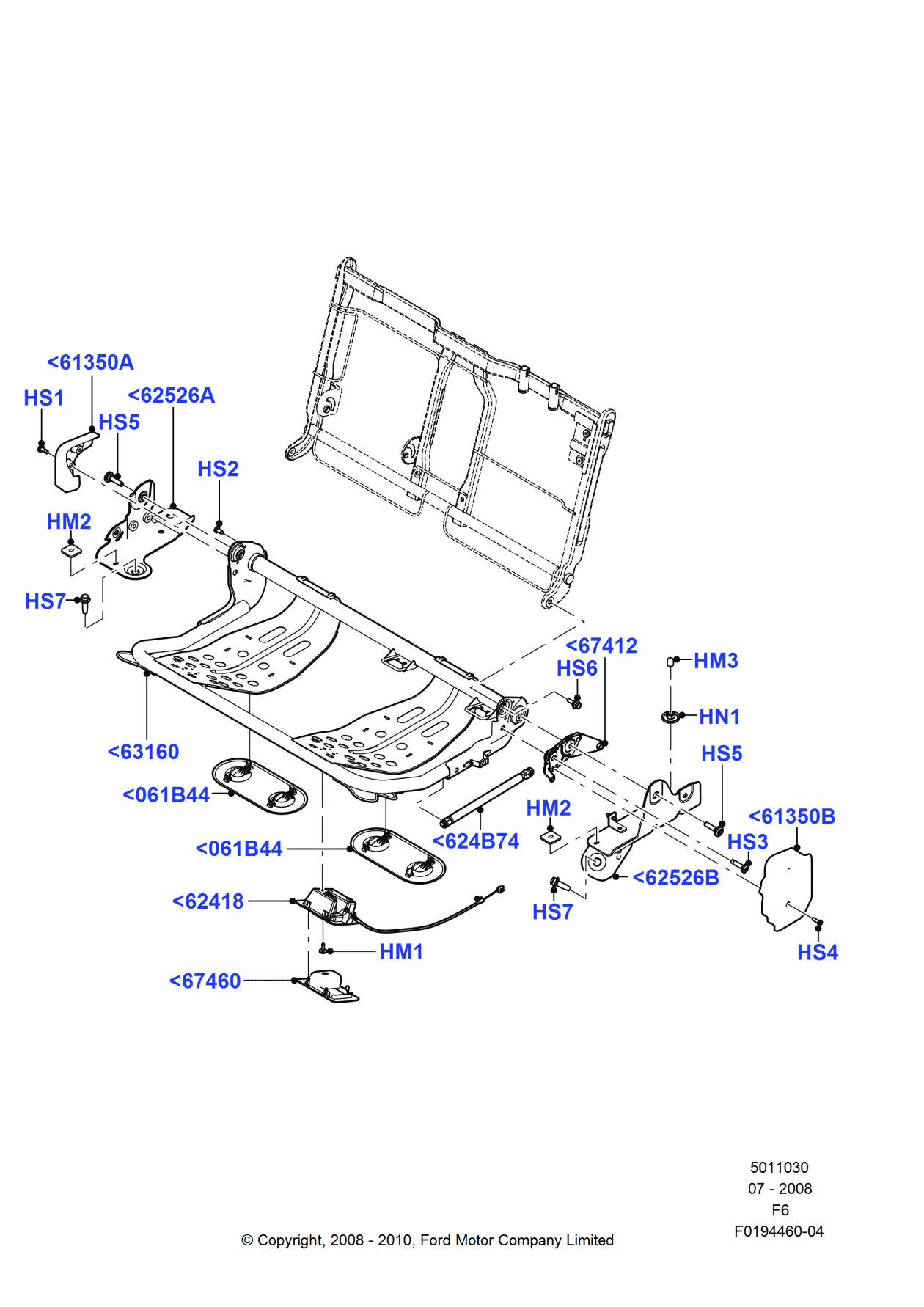 Ford -W504752-S424 Screw