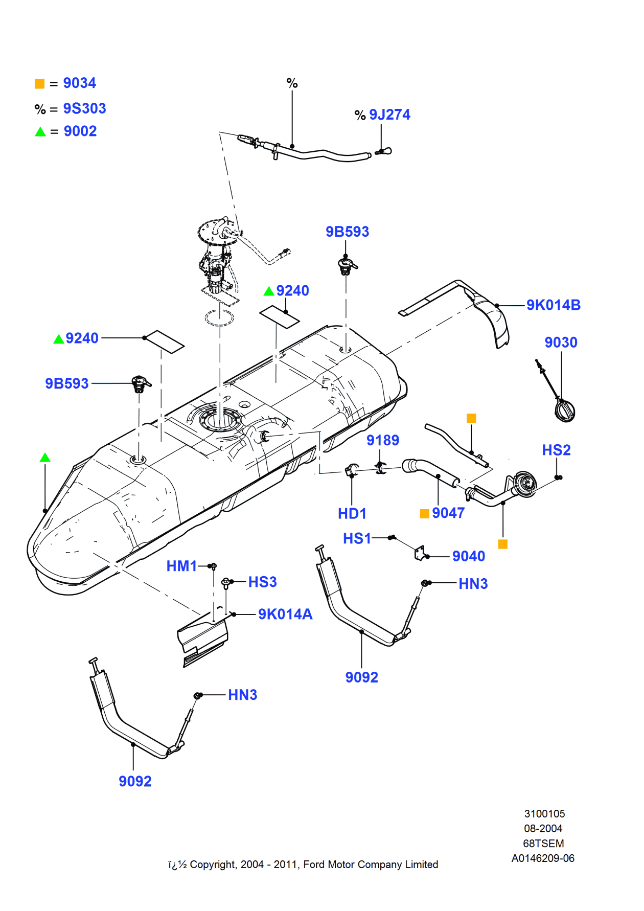 Ford -N800369-S439 Screw