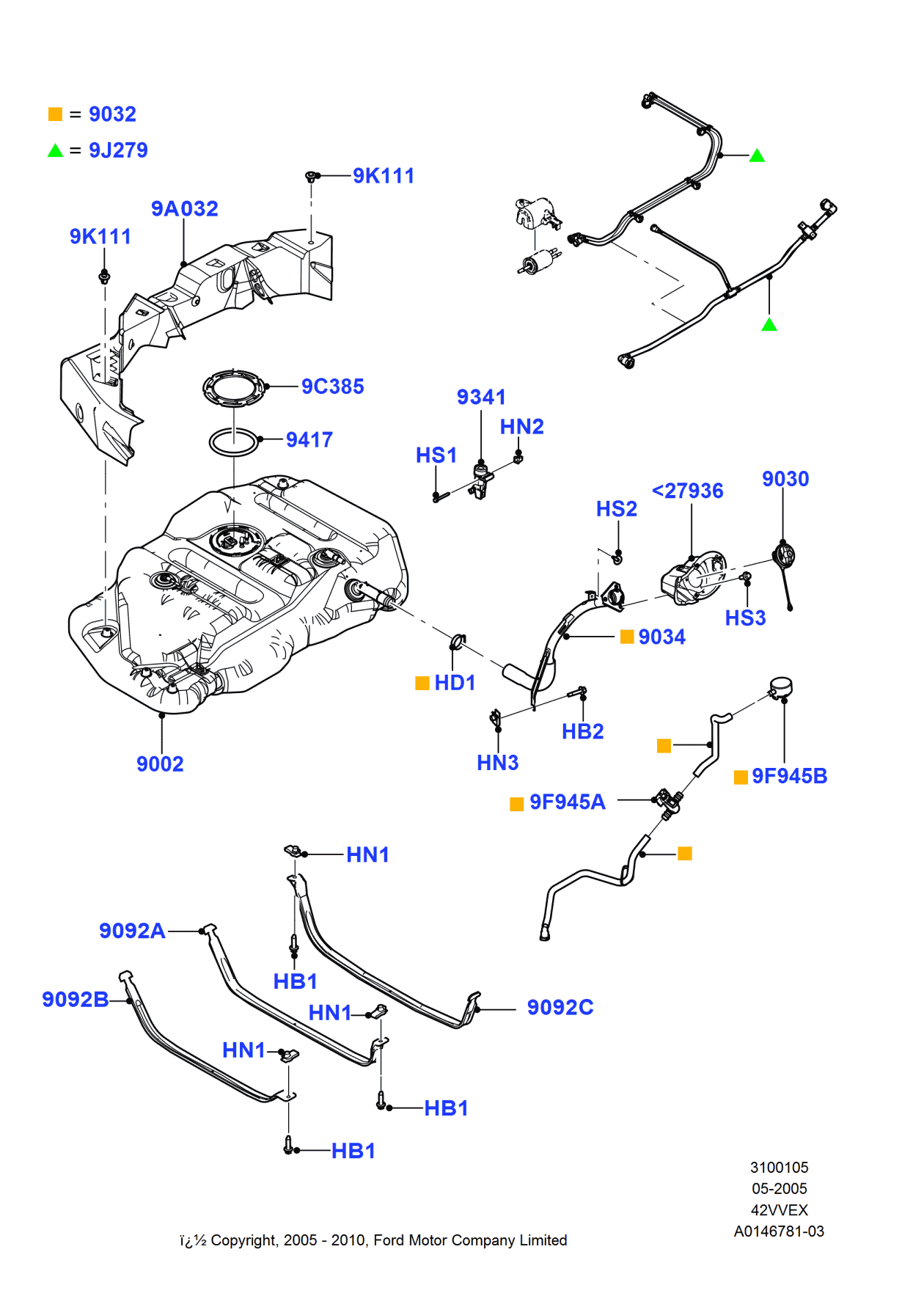 Ford 6F2Z-9034-C Pipe - Fuel Filler