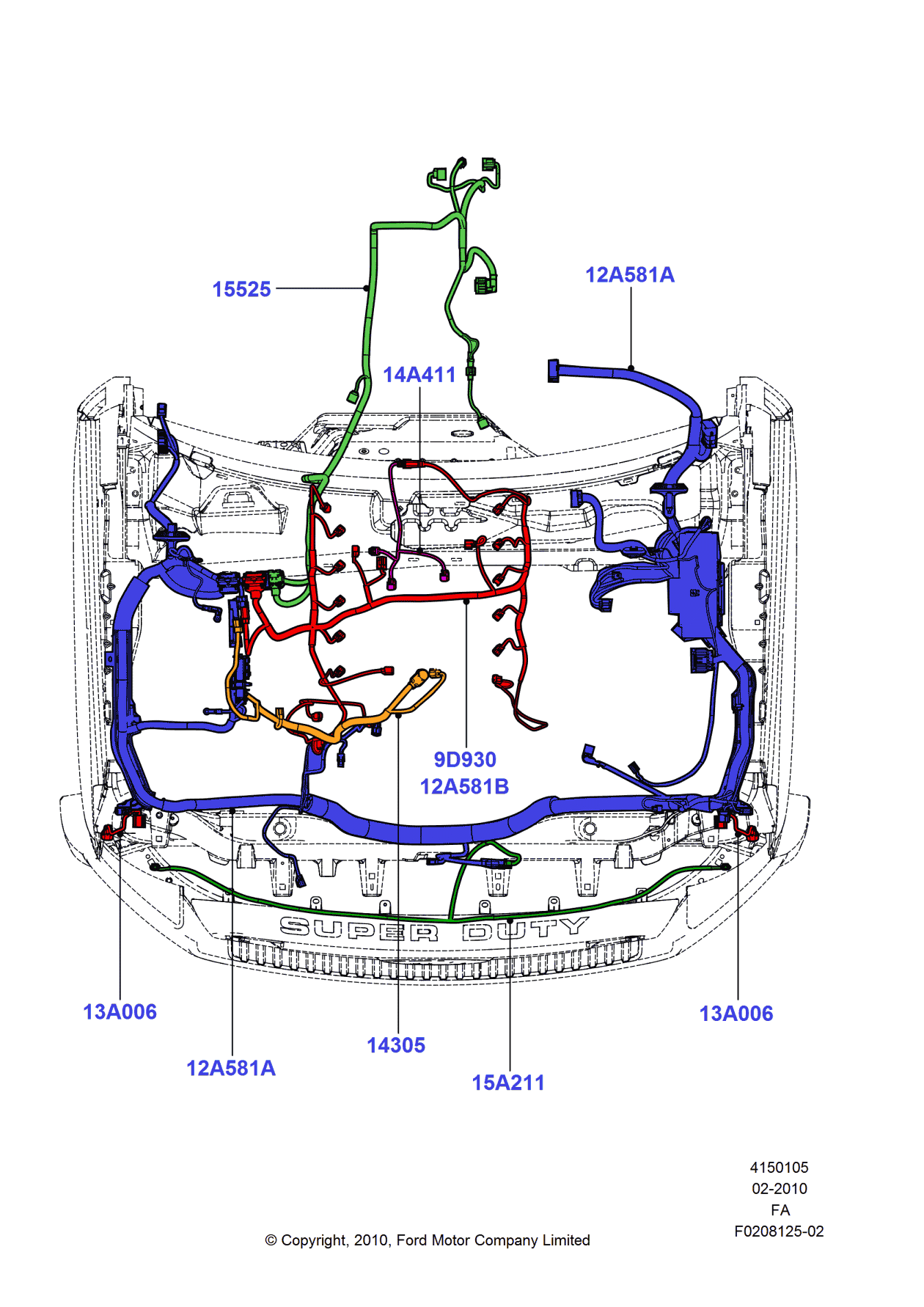 Ford FC3Z-12A581-C Wire Assembly