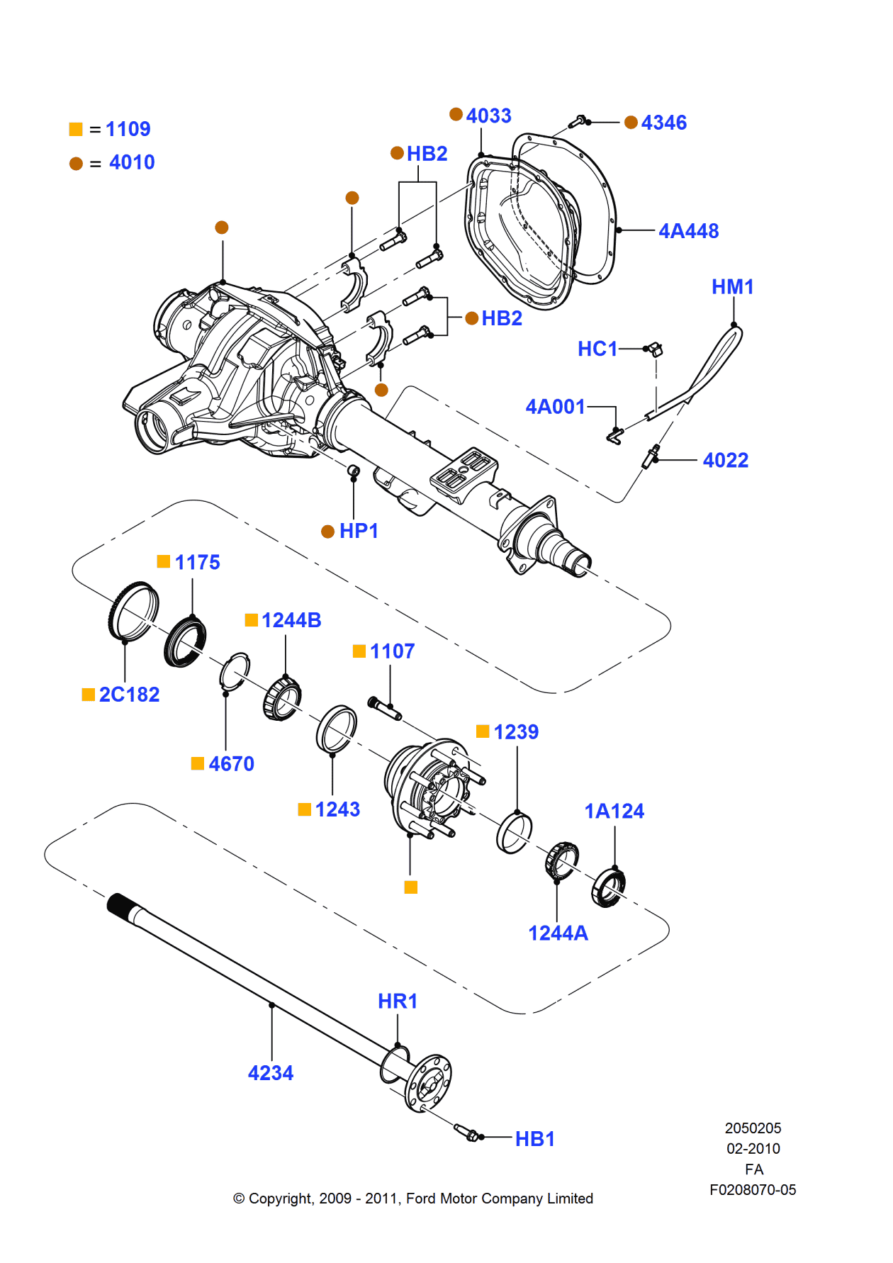 Ford BC3Z-4010-K Housing - Rear Axle