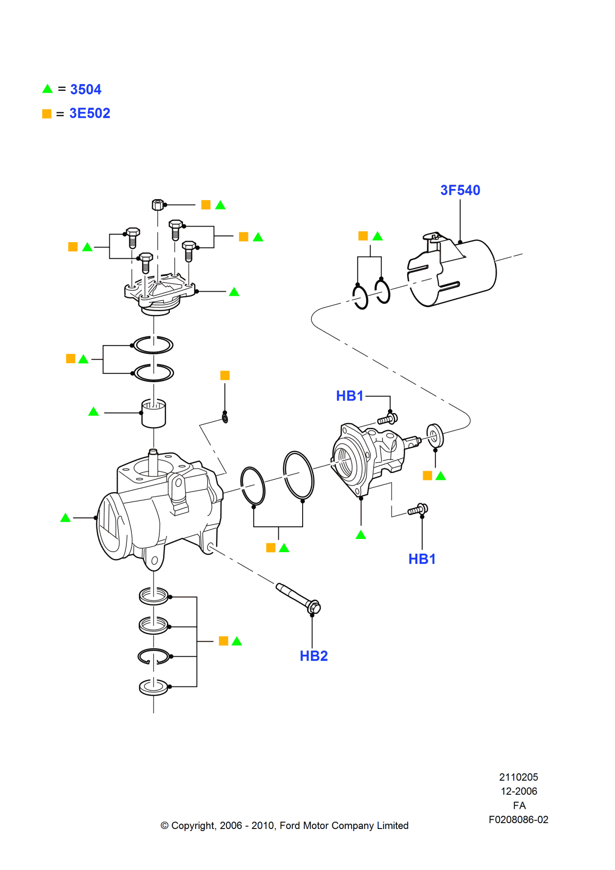 Ford BC3Z-3504-C Gear Assembly - Steering