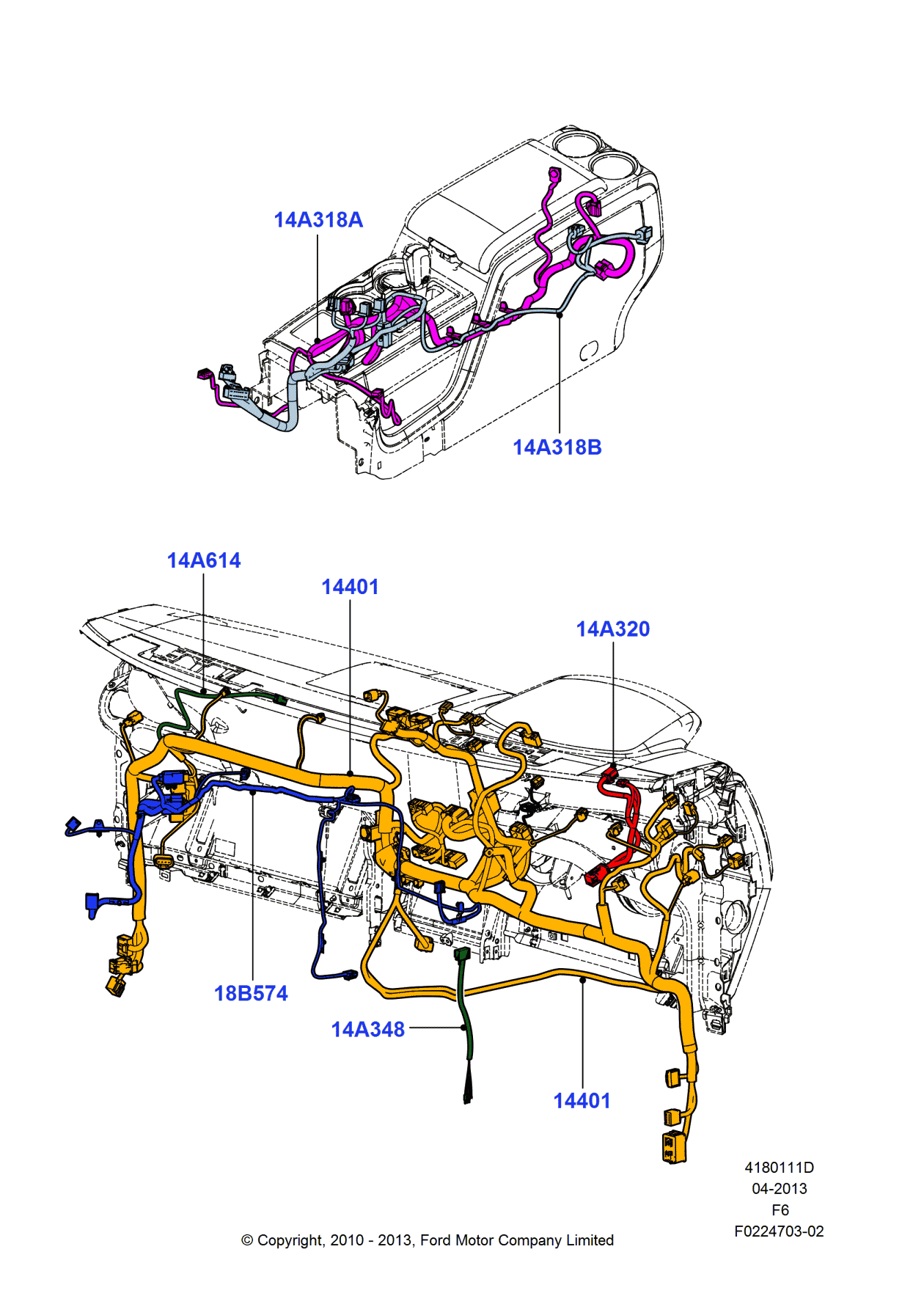 Ford BL3Z-14401-R Wiring Assembly - Main
