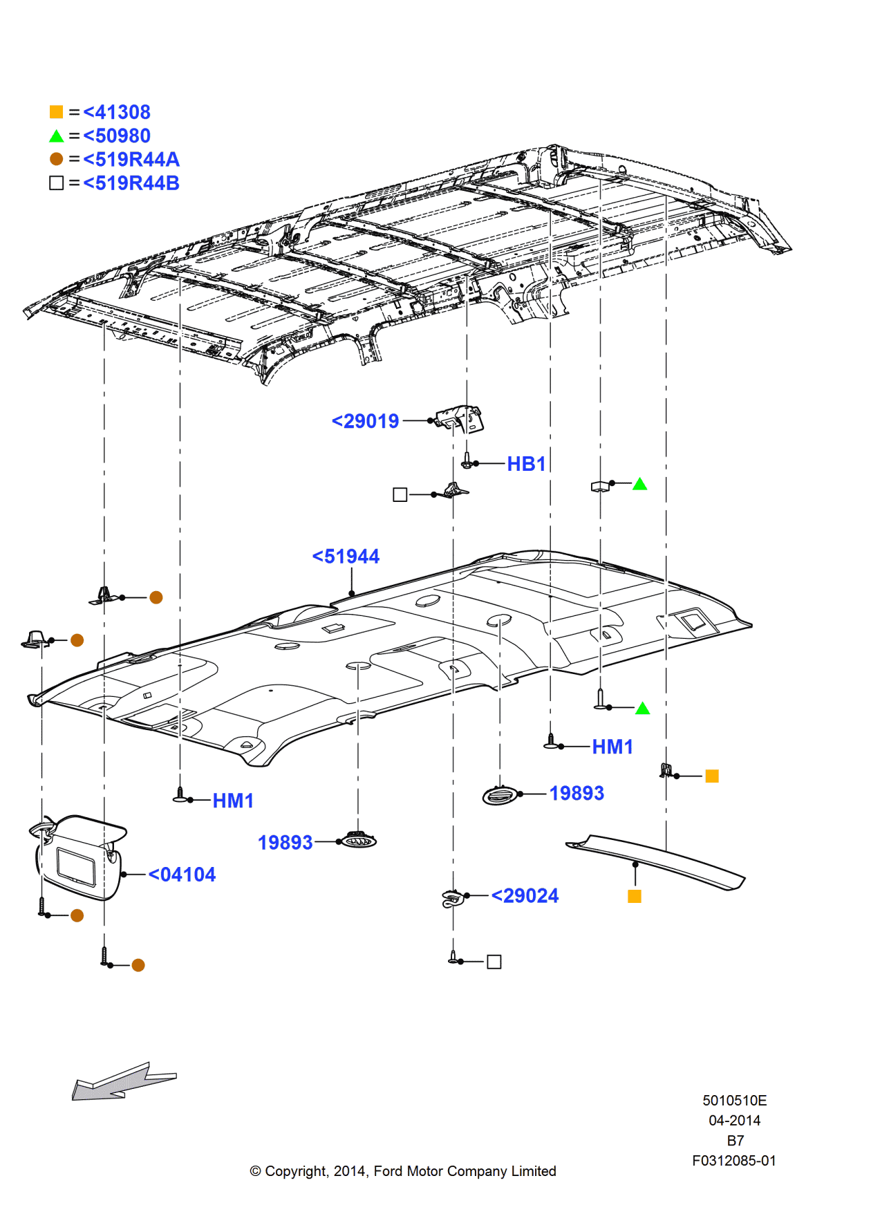Ford -W709394-SSJ Pin