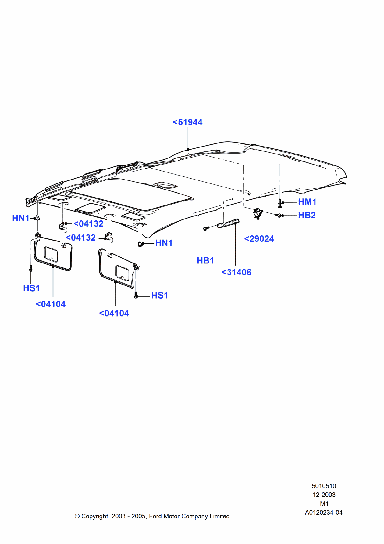 Ford 5L8Z-7851944-HAD Panel