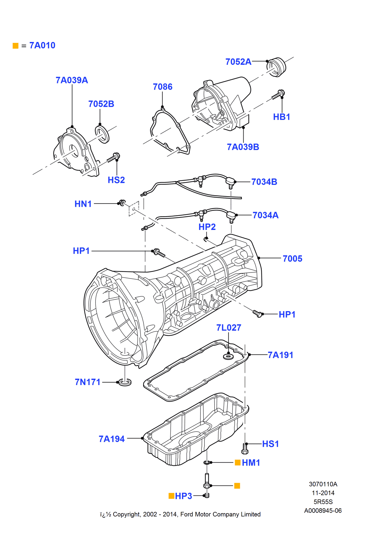 Ford -W701516-S437 Plug - Oil Gallery