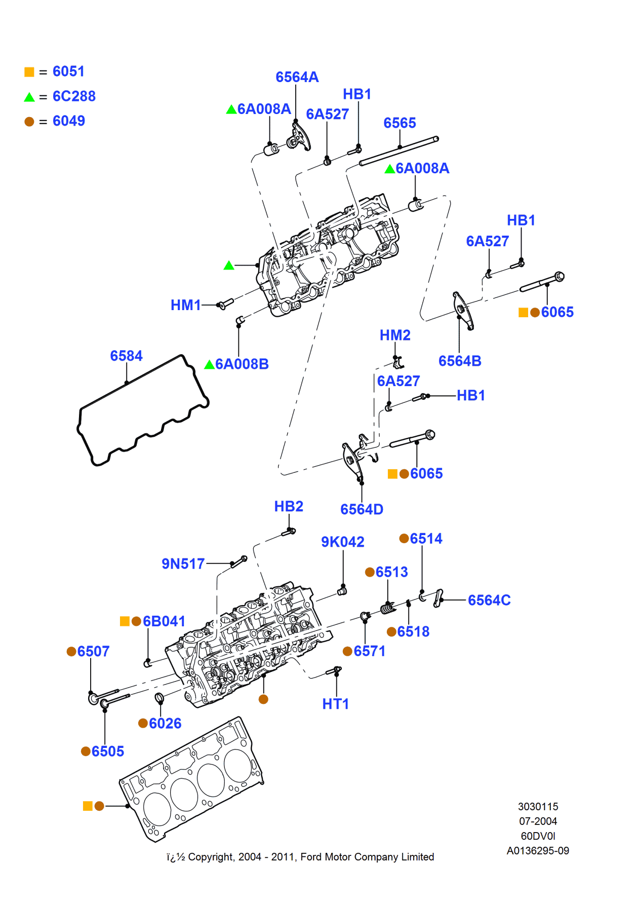 Ford JC3Z-6051-EA Gasket - Cylinder Head
