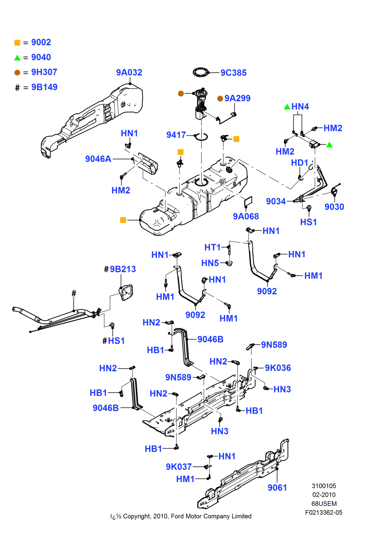 Ford BC3Z-9B149-F Kit - Fuel System Conversion