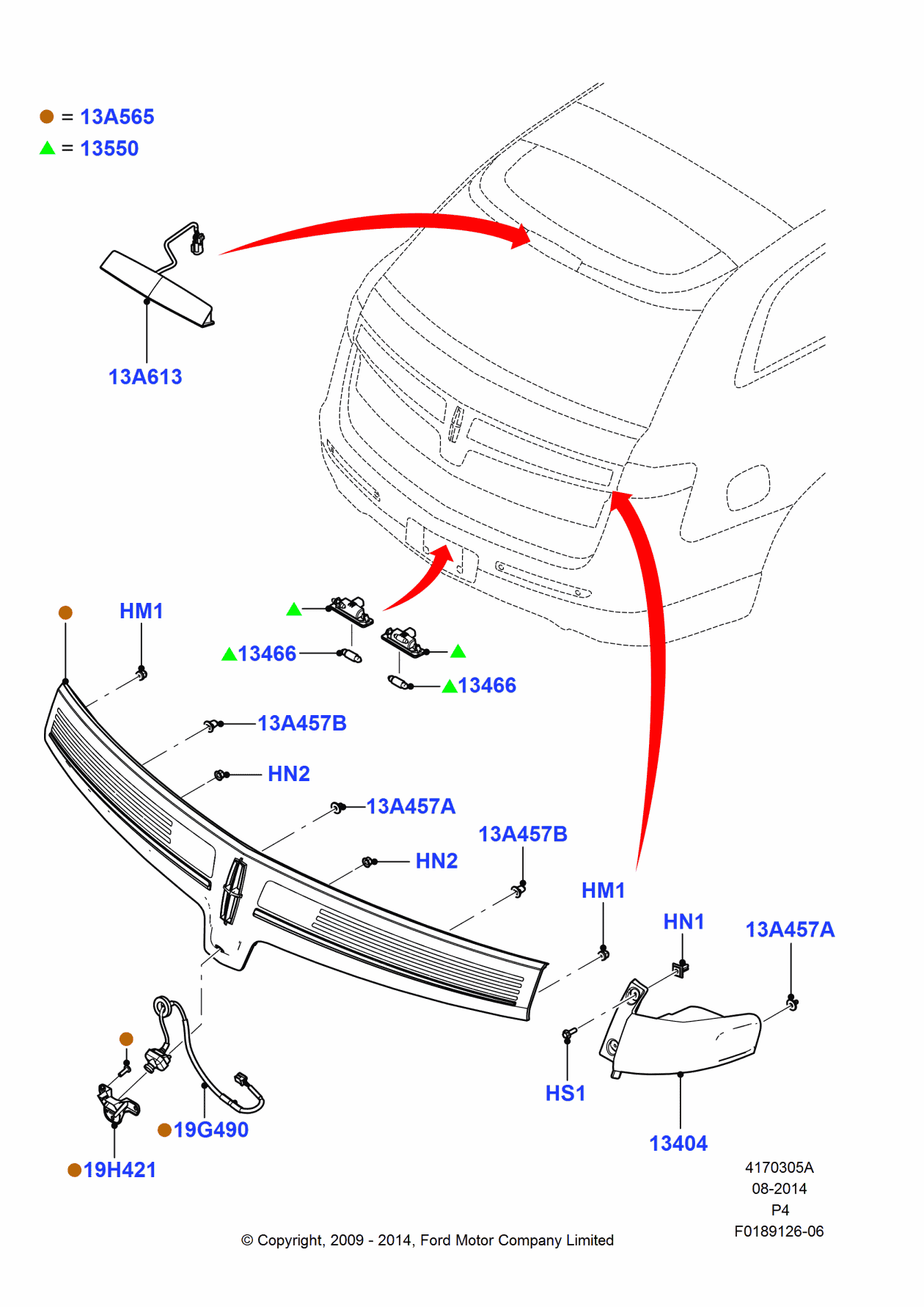Ford BE9Z-19H421-A Bracket