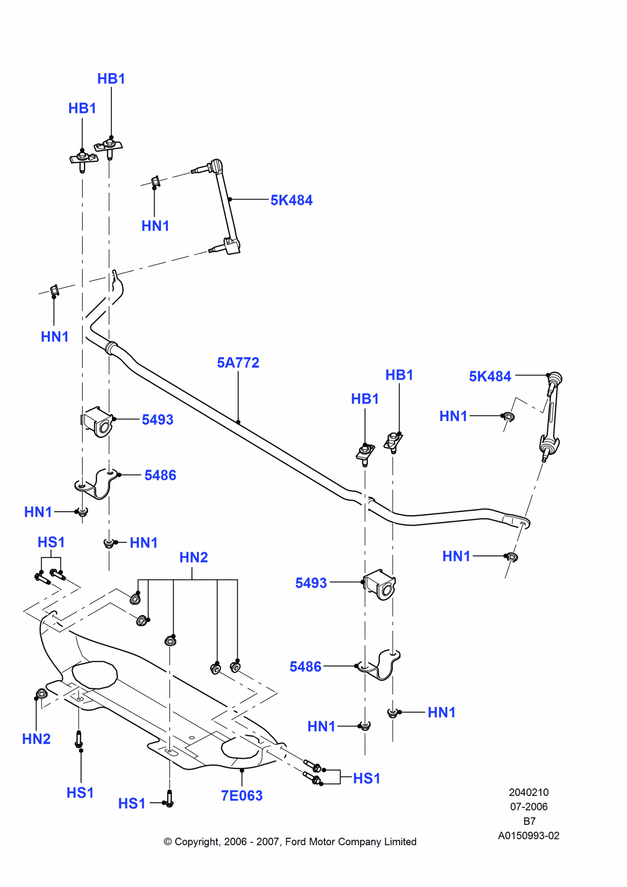 Ford 7L1Z-7E063-AC Plate