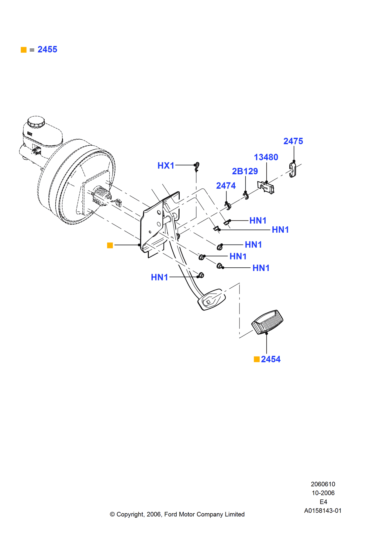 Ford -W302754-S300 Nut - Hexagon