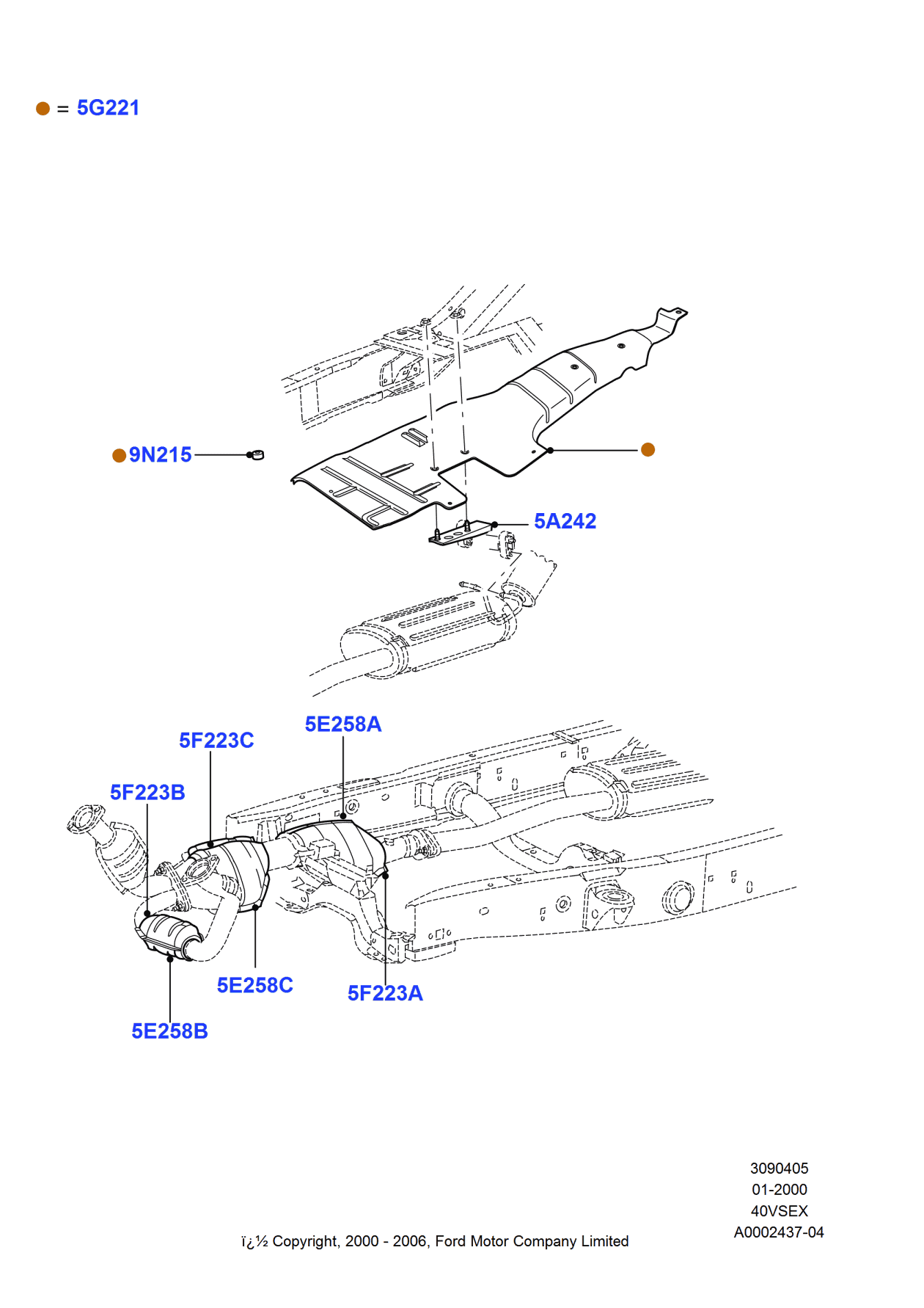 Ford 1L5Z-5A246-HA Bracket