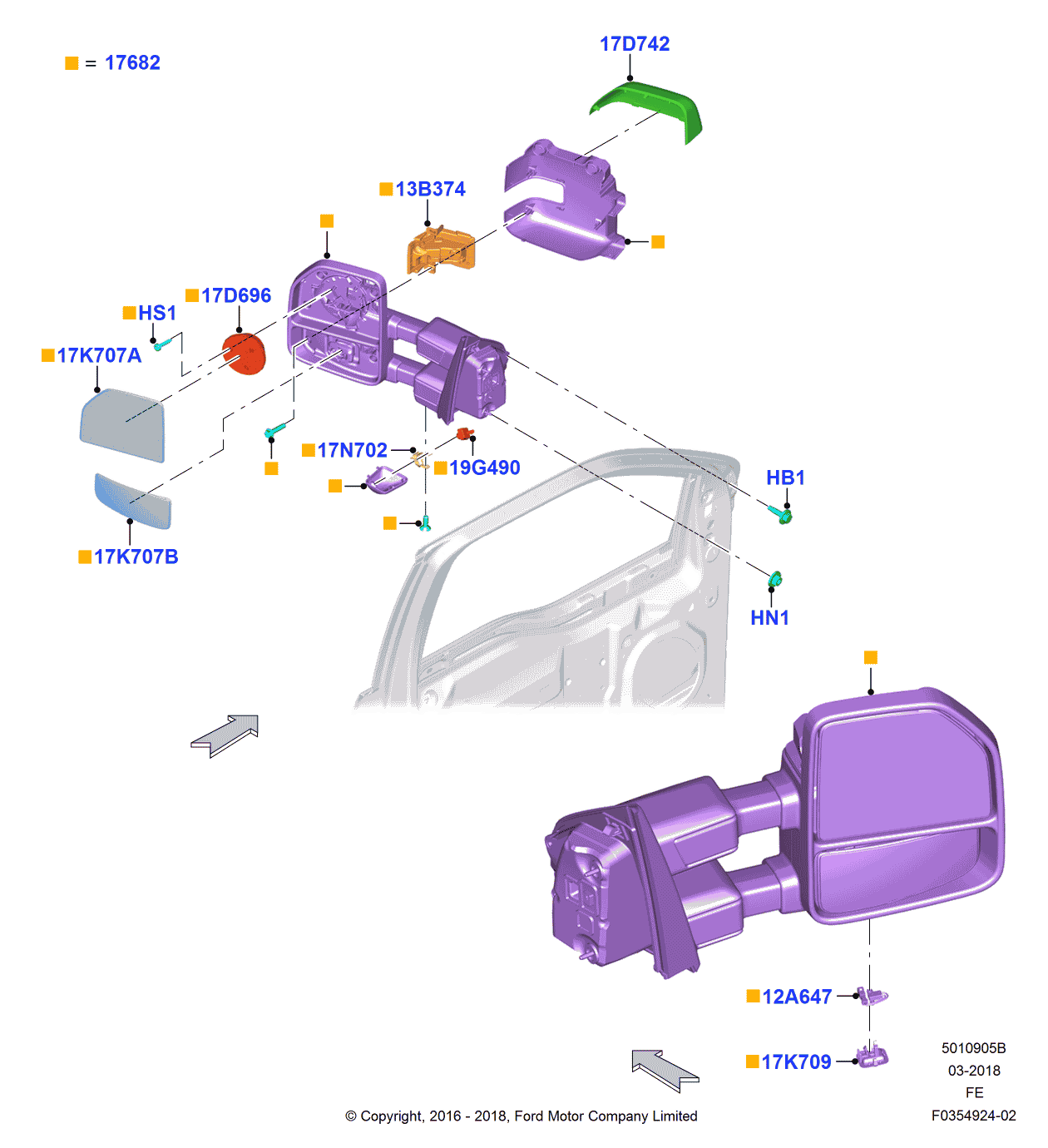 Ford -W507102-S450B Screw