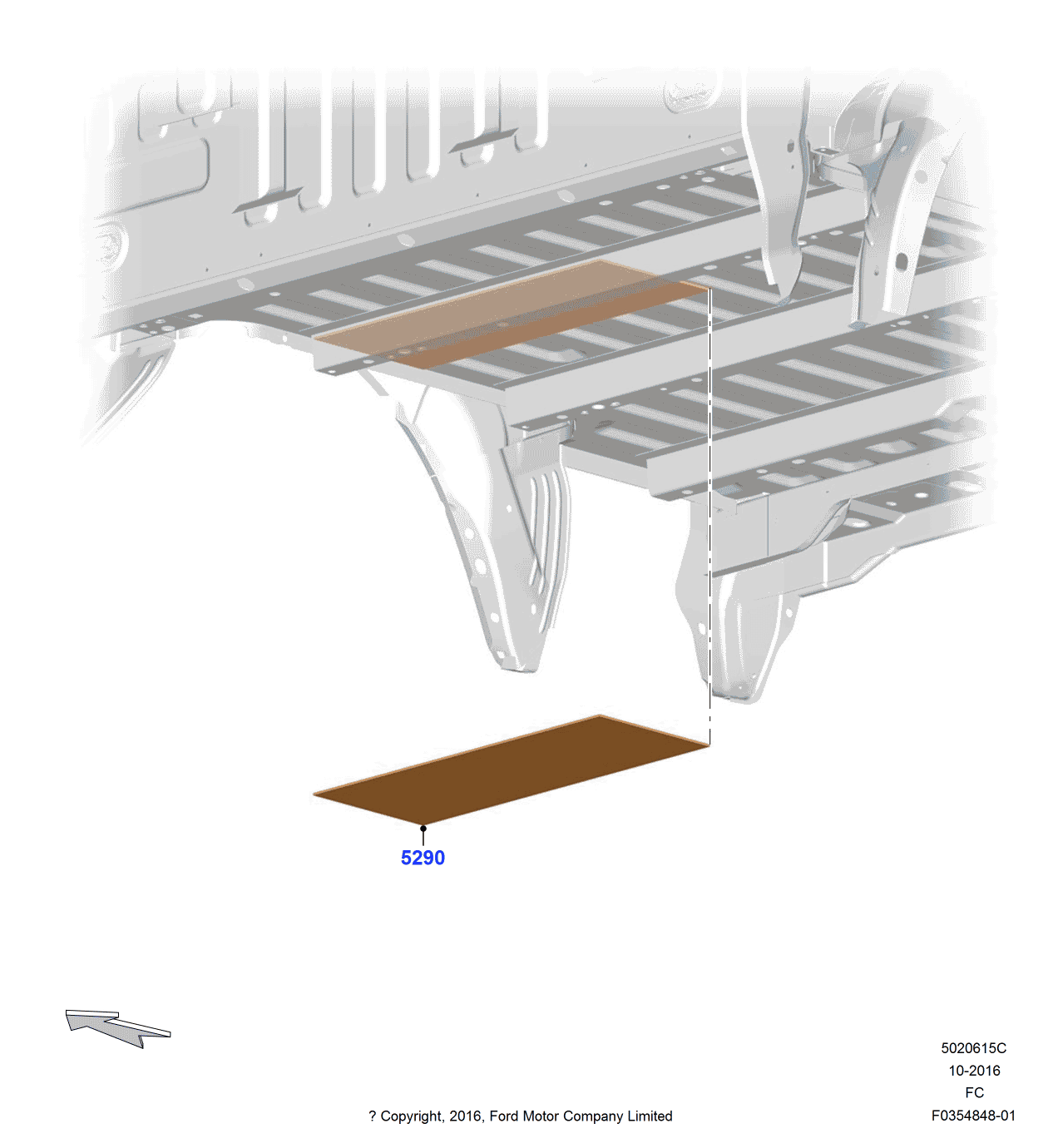 Ford FL3Z-5290-A Bracket