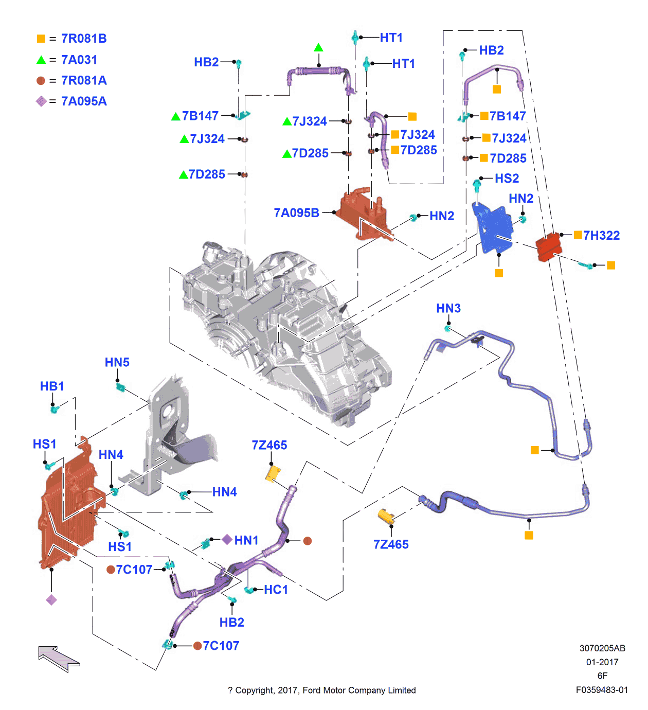 Ford -W717355-S442 Bolt