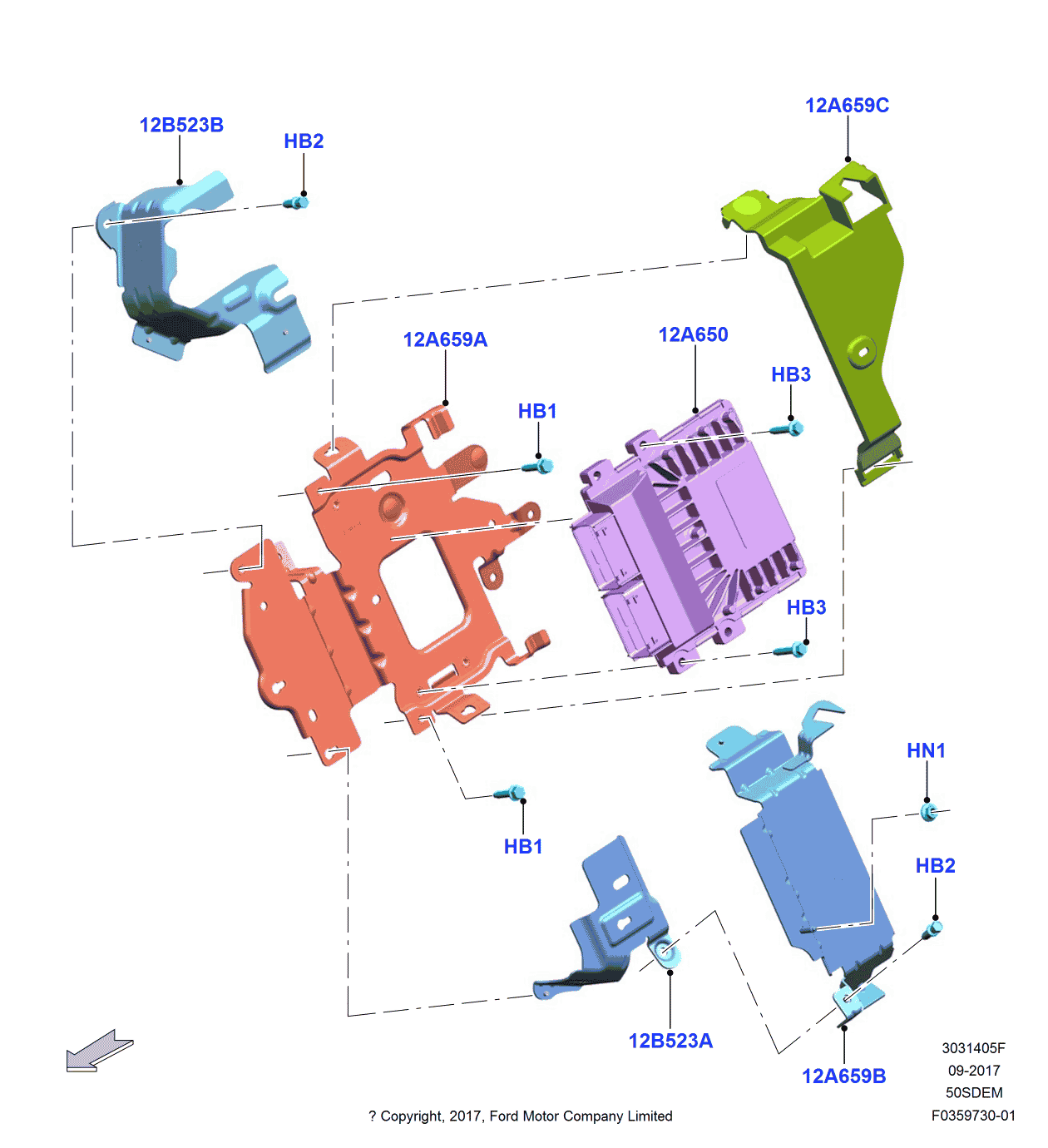 Ford JR3Z-12A659-B Seal