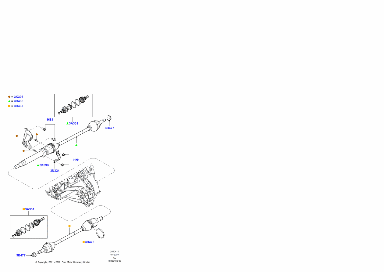 Ford AA6Z-3B478-A Clamp - Boot