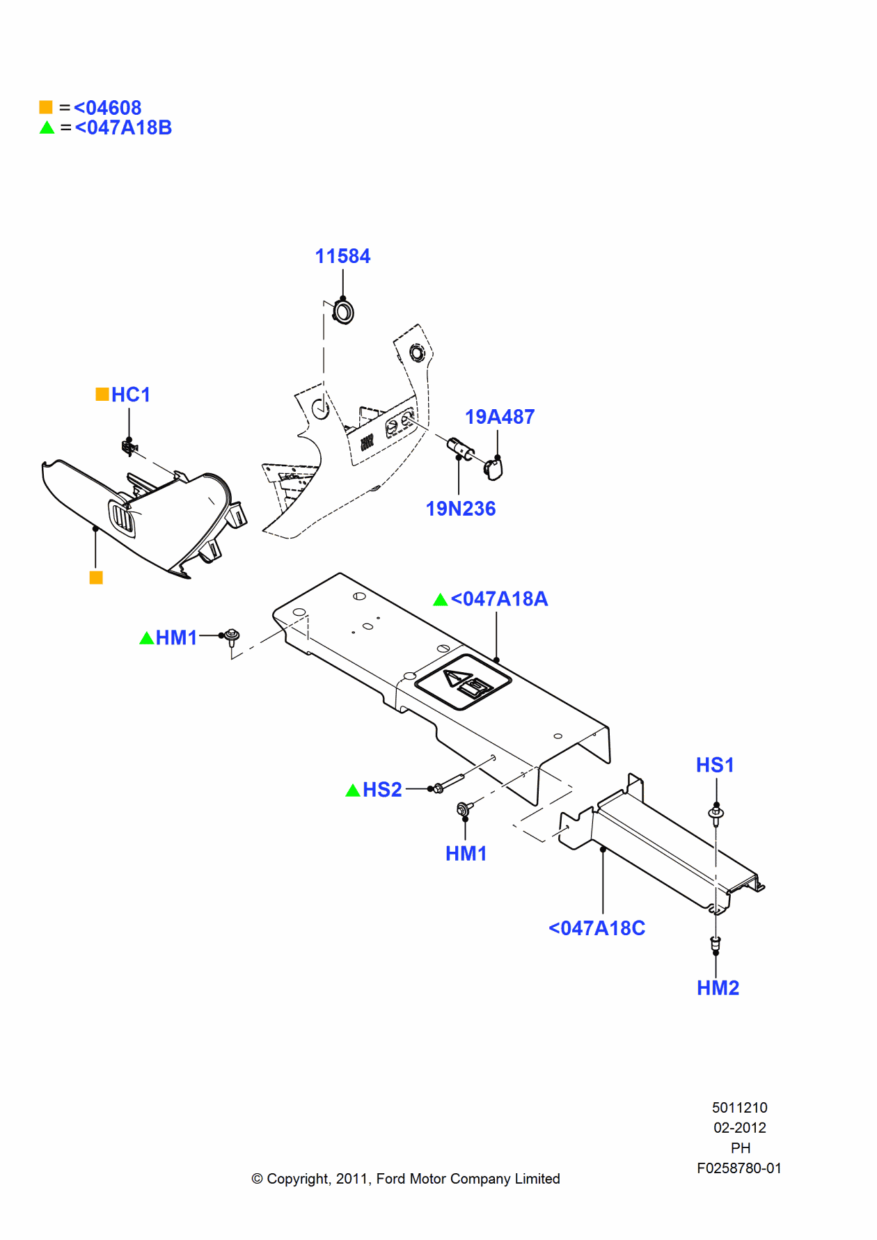 Ford DG1Z-54047A18-AB Bracket