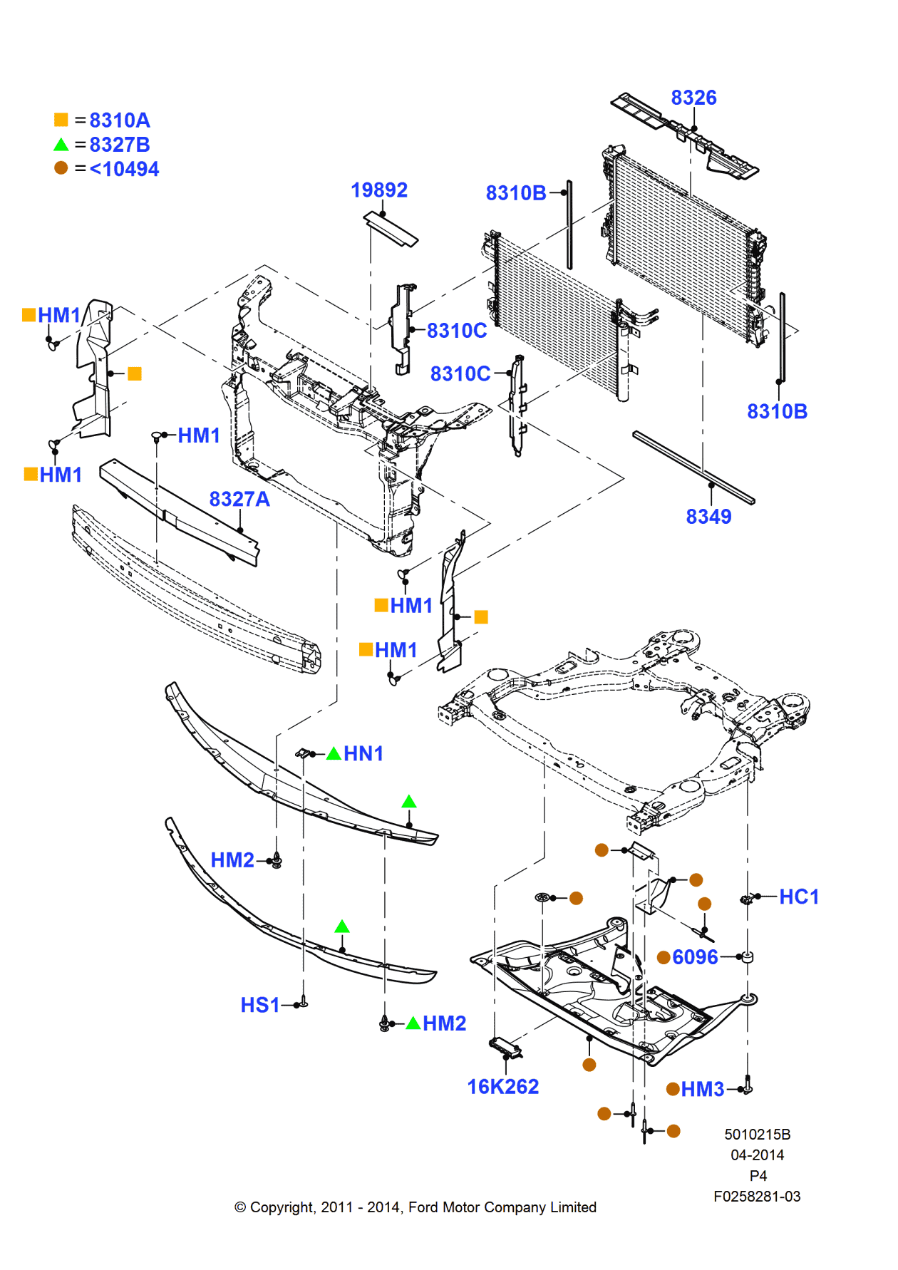 Ford DE9Z-8311-C Deflector - Air, Driver Side