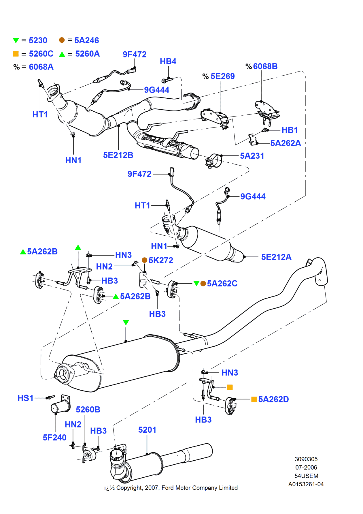 Ford 7L1Z-5K272-A Kit - Hardware