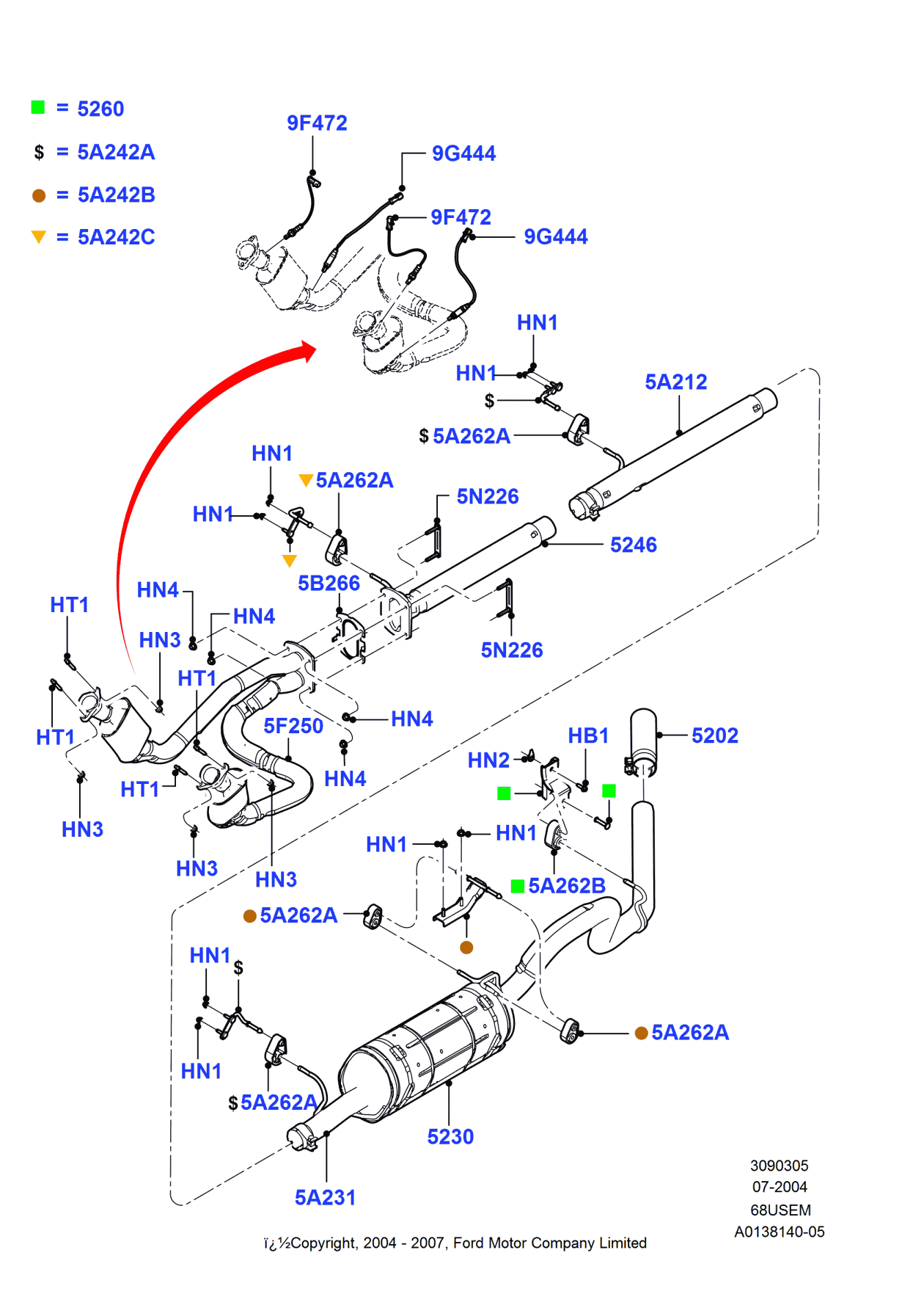 Ford 5C3Z-5A231-B Clamp