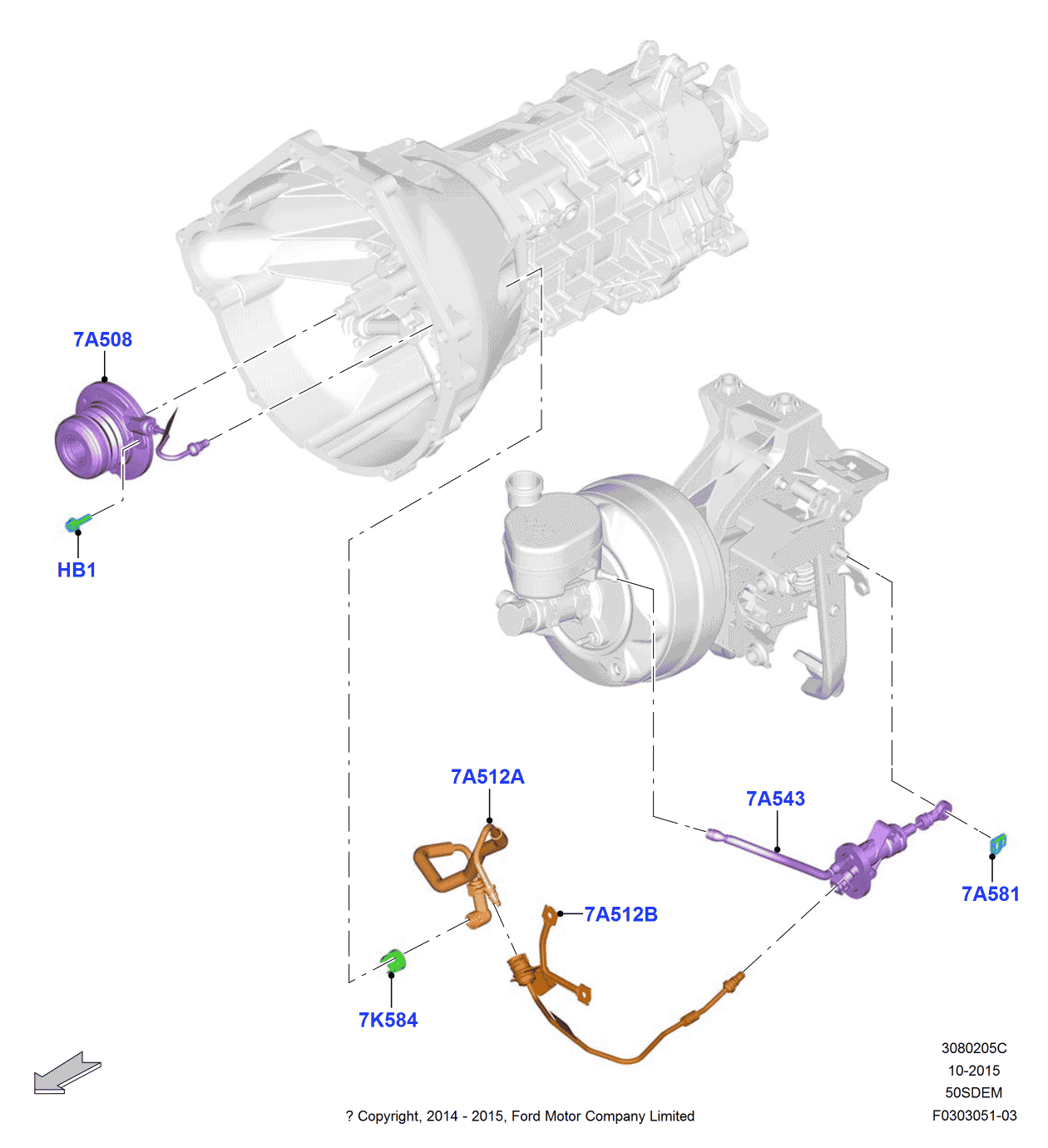 Ford FR3Z-7A512-C Tube
