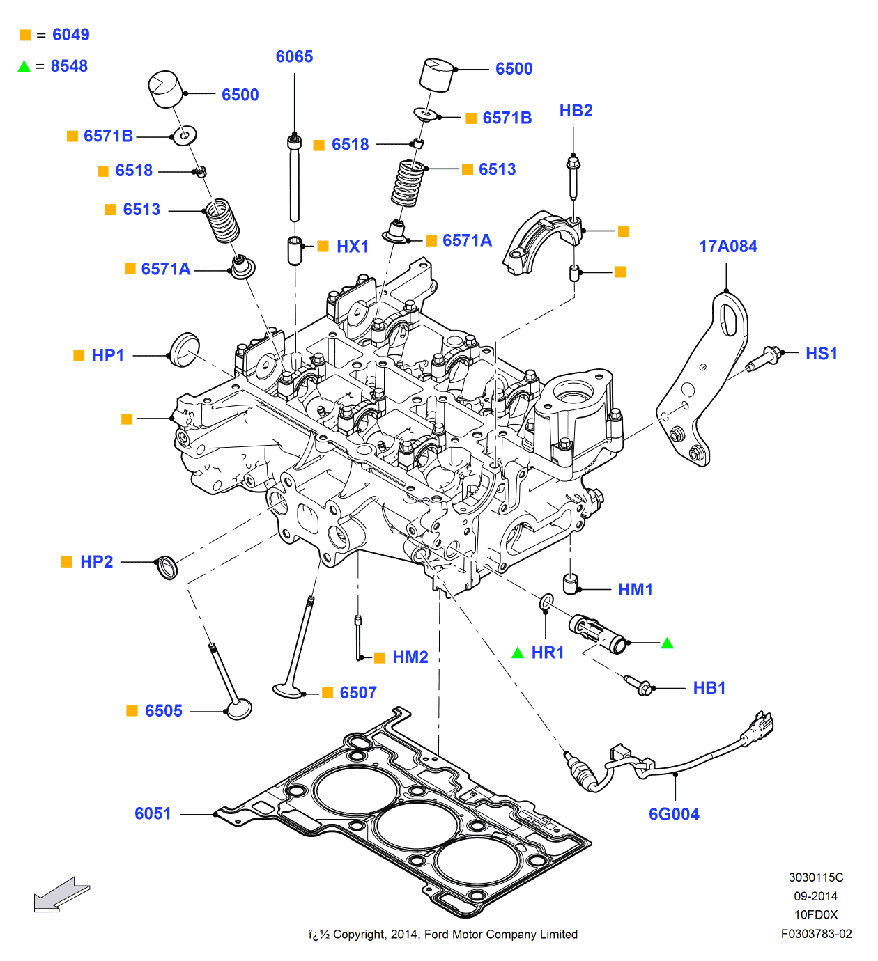 Ford CM5Z-6500-C Tappet - Valve