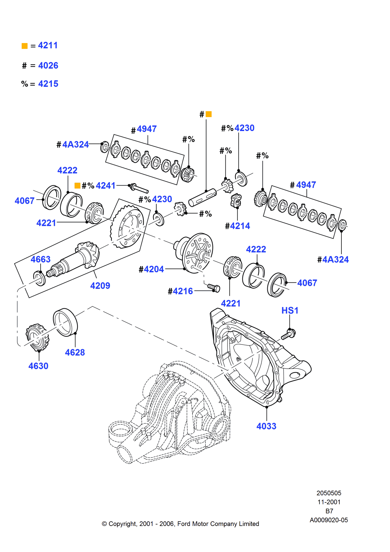 Ford 3L1Z-4947-BC Spacer